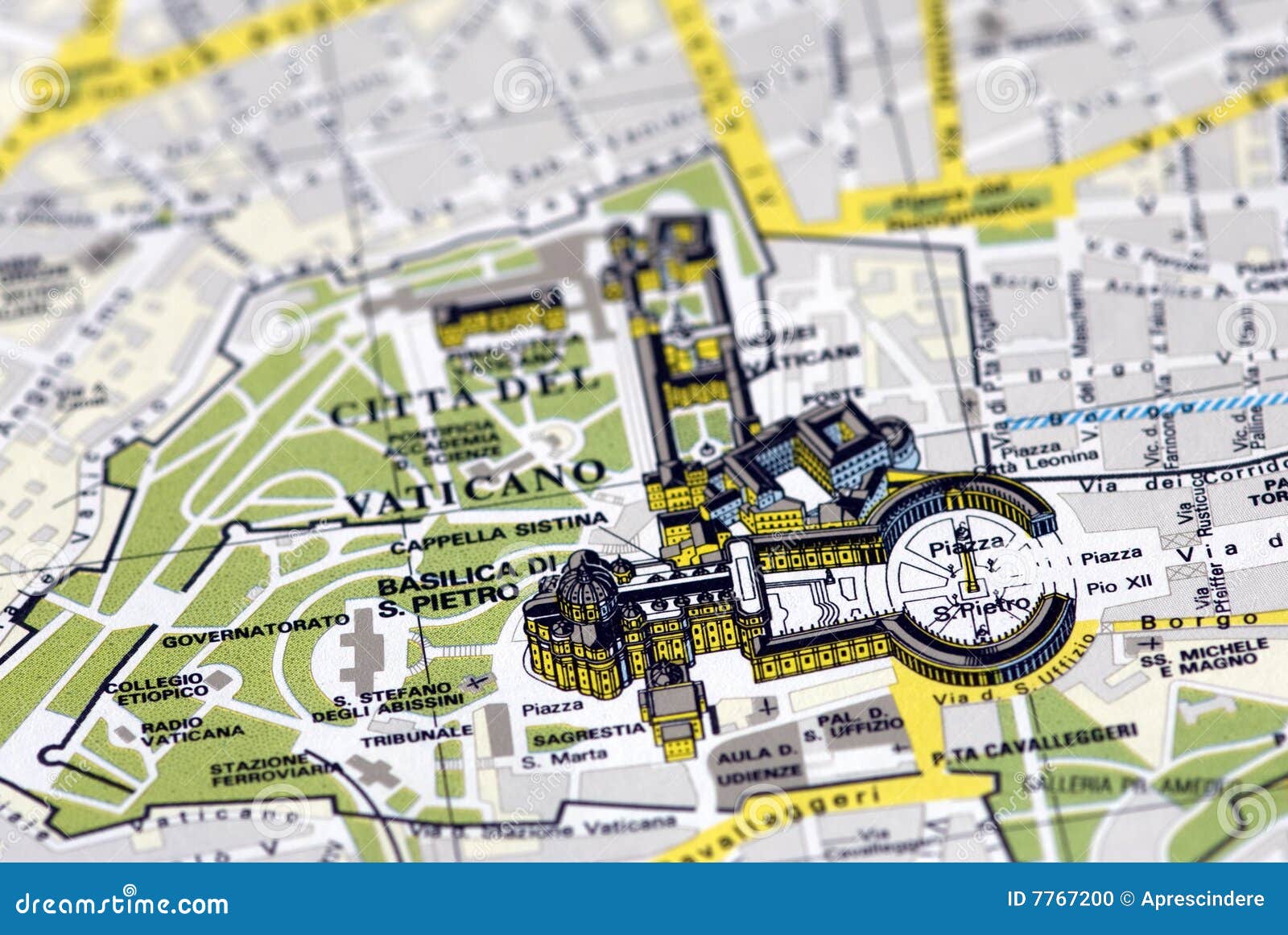 Vatican City State Map New Postcard 