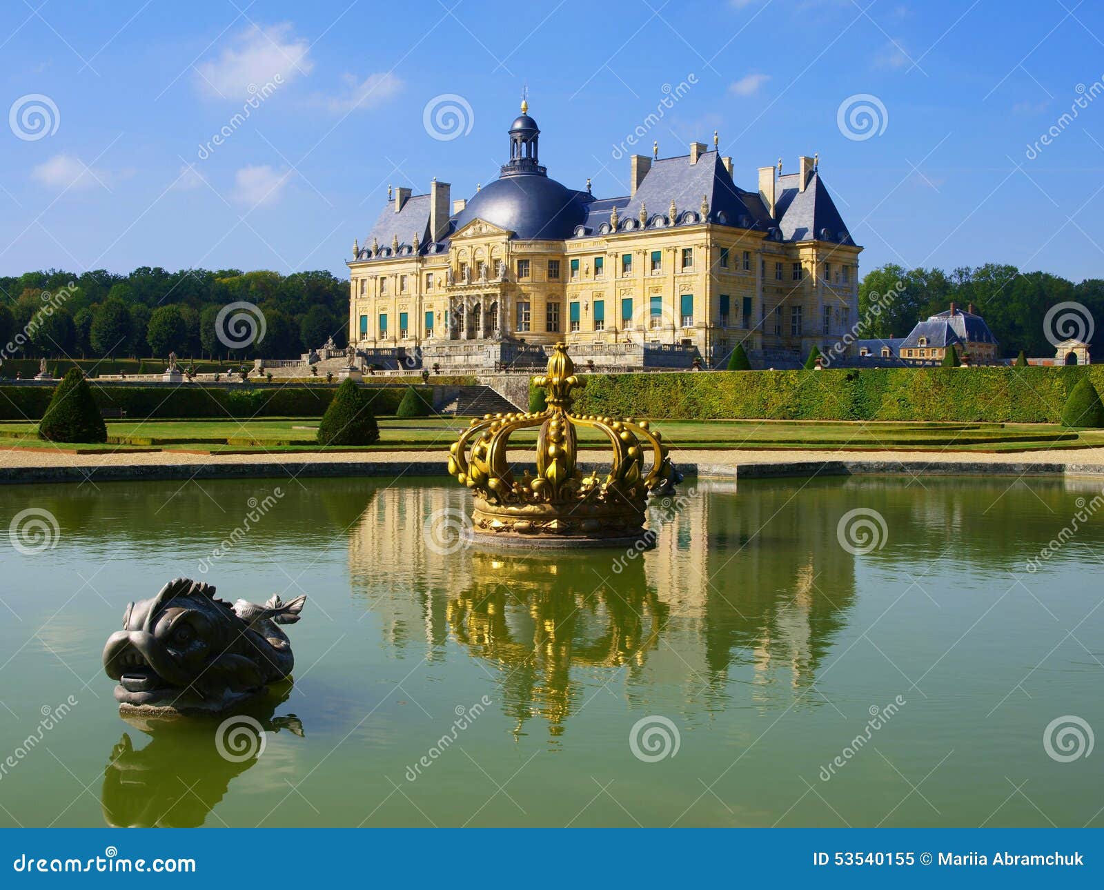 Vaux Le Vicomte, France, the Castle Near Paris Stock Image - Image of ...
