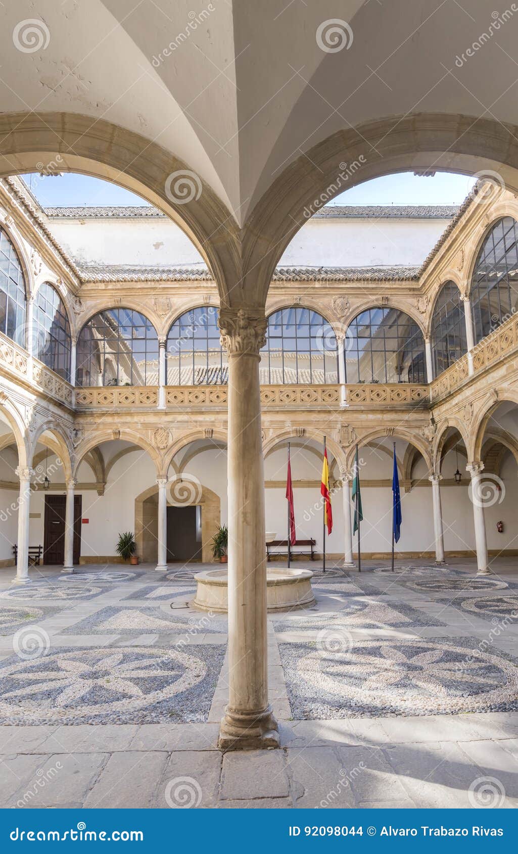 vazquez de molina palace palace of the chains courtyard, ubeda