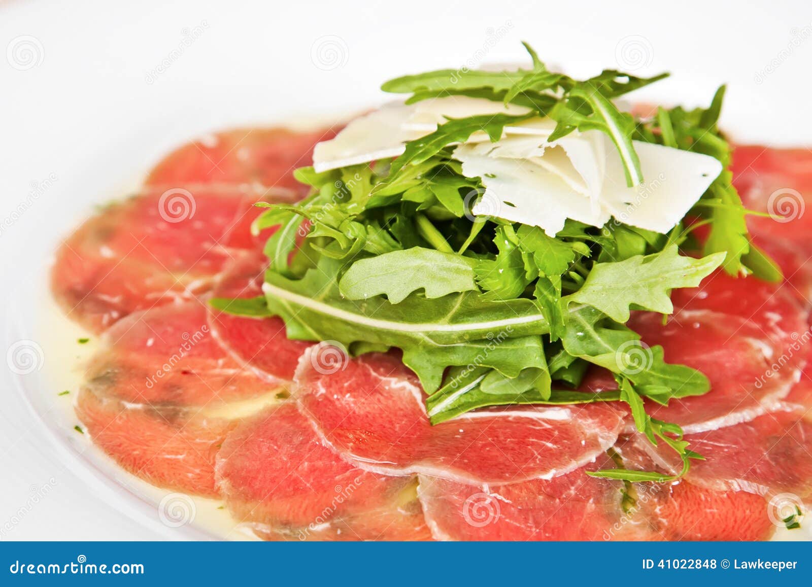 Veal carpaccio stock photo. Image of dish, slice, appetizer 41022848