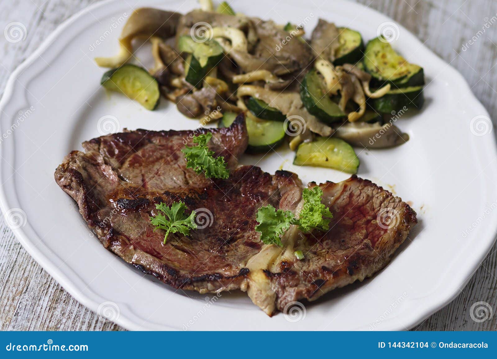 Veal chop with herbs stock photo. Image of healthy, gluten 144342104