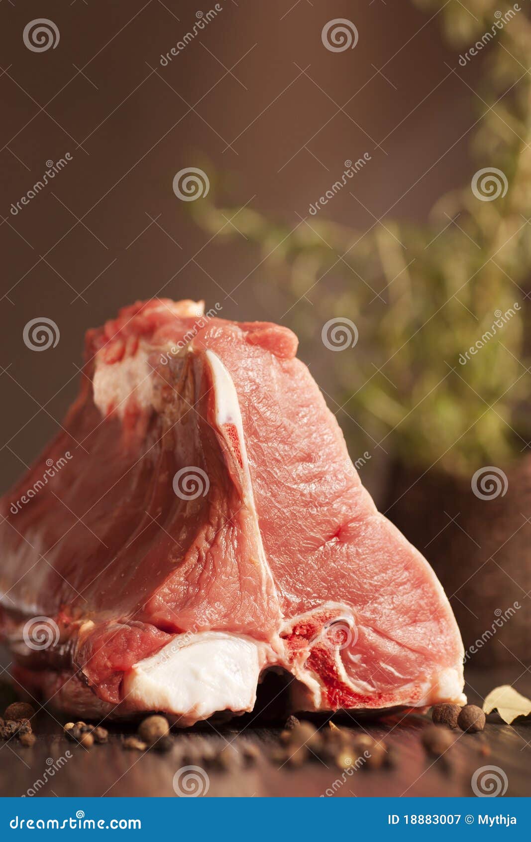 Veal chops stock image. Image of meat, fillet, lettuce 18883007