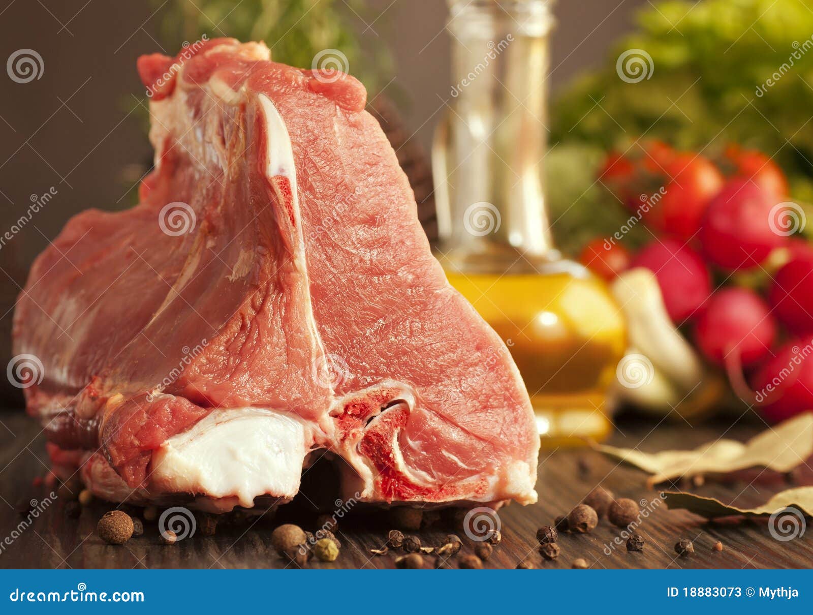 Veal chops stock image. Image of kitchen, fresh, fillet 18883073