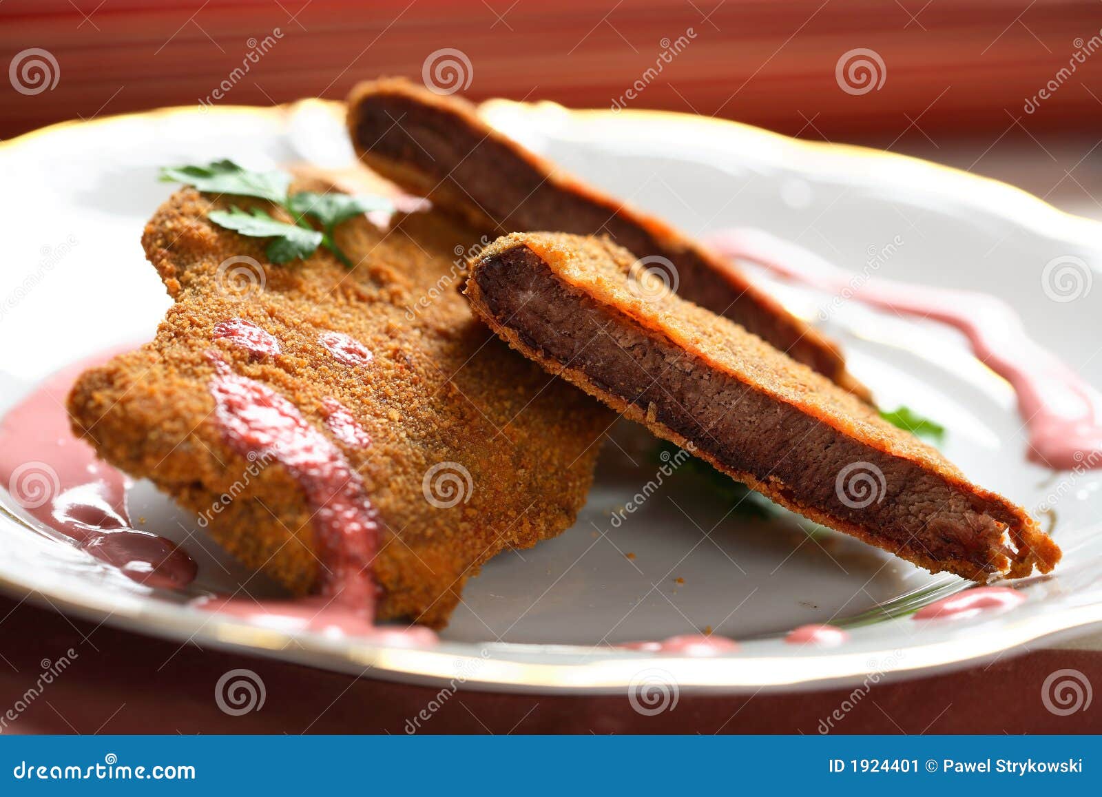 Veal cutlet stock image. Image of dressing, arrange, arranged 1924401