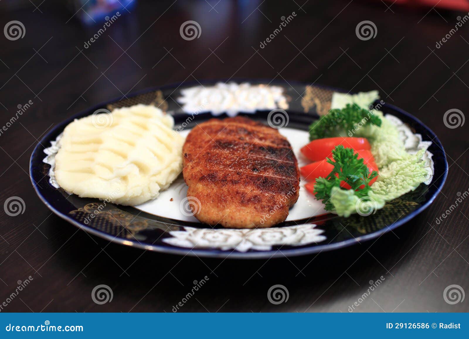 Veal cutlet stock photo. Image of cooked, dinner, pepper 29126586