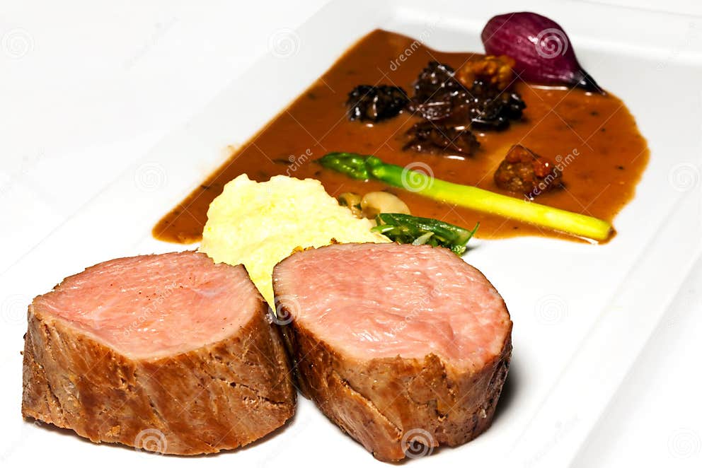 Veal fillet stock image. Image of shimejii, cuisine, grilled 19104131
