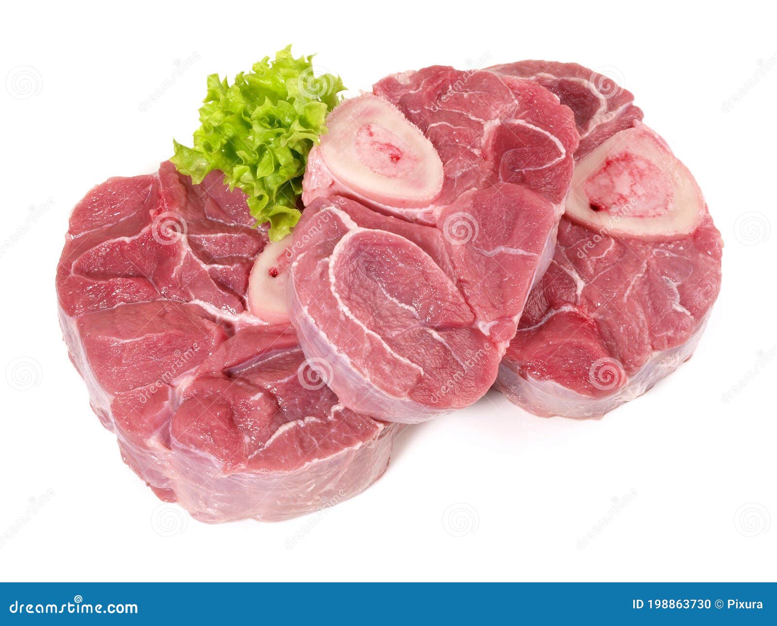 Veal Leg Slice Osso Buco stock photo. Image of isolation 198863730