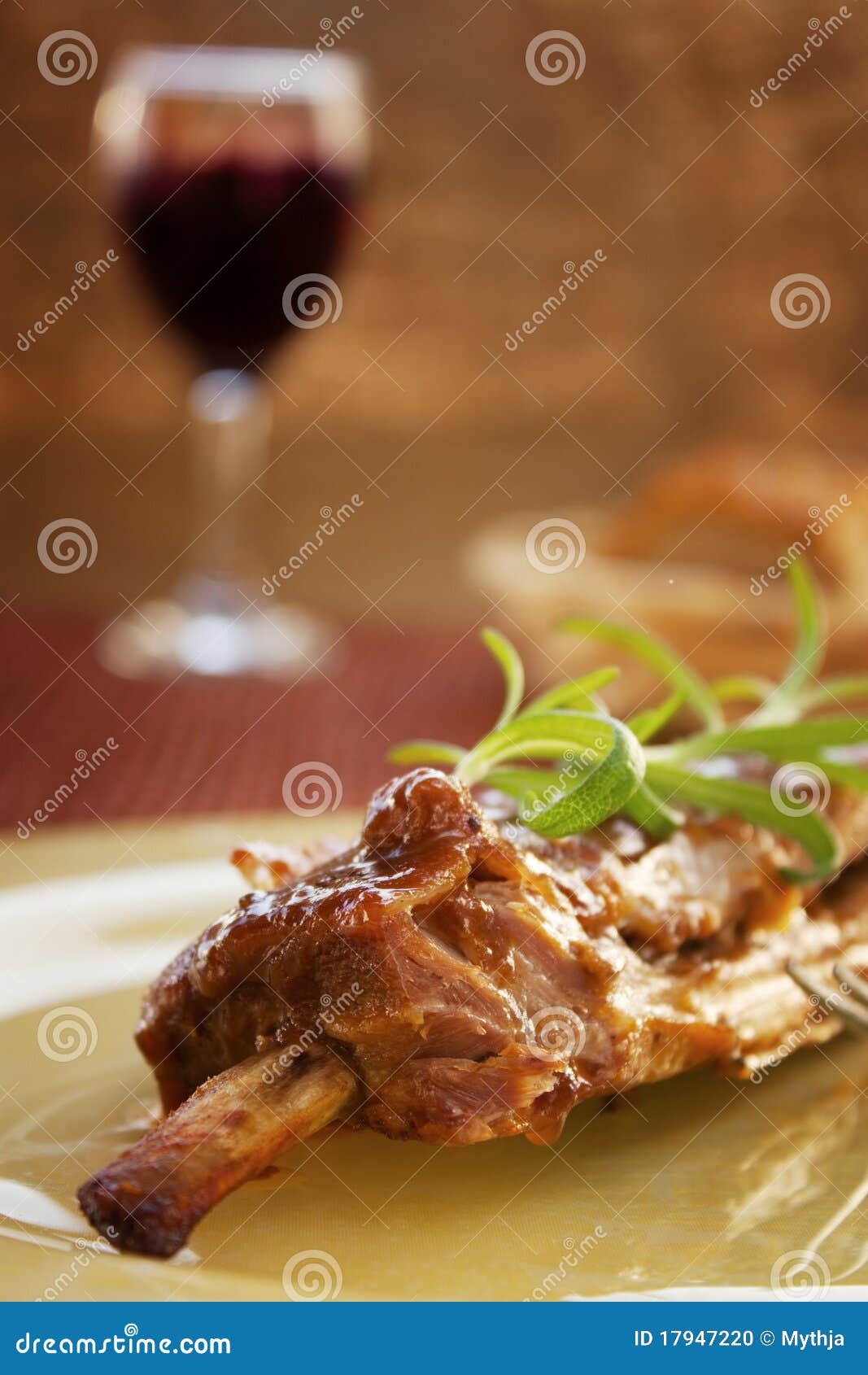 Veal ribs with sauce stock photo. Image of meal, healthy 17947220