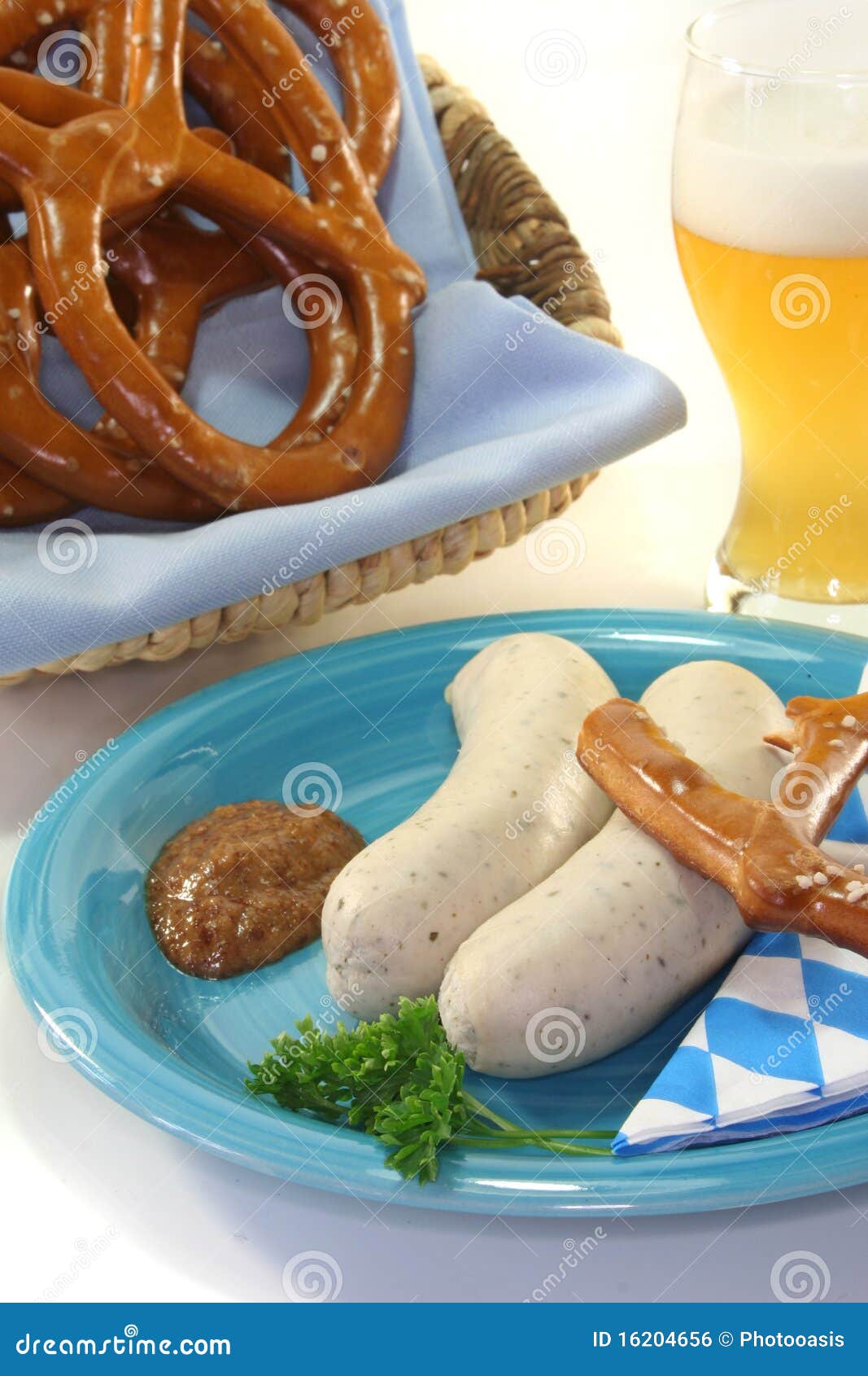 Veal sausage stock photo. Image of glass, alcohol, germany 16204656