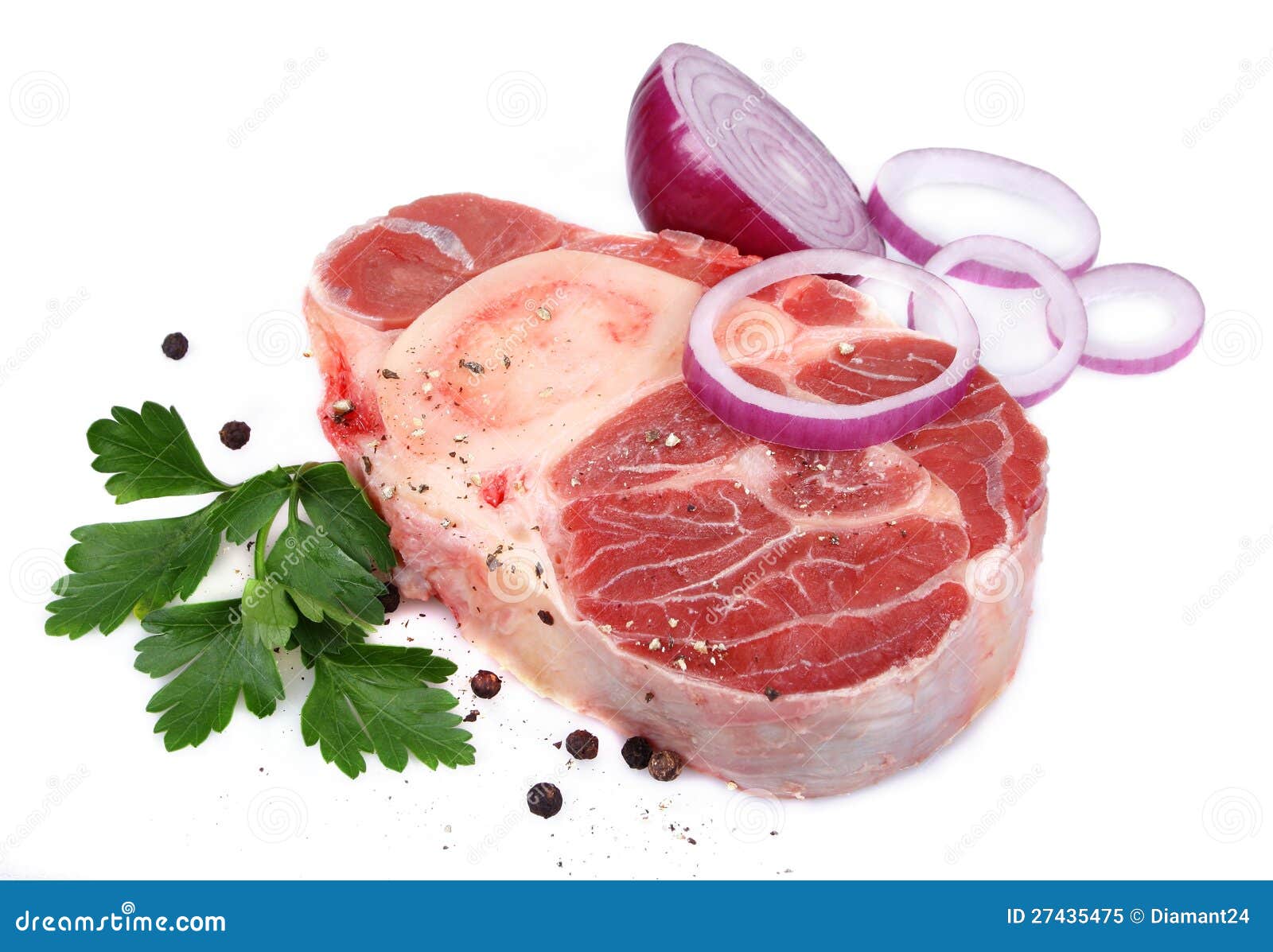 Veal Shank with Ingredients Stock Image Image of protein, steak 27435475