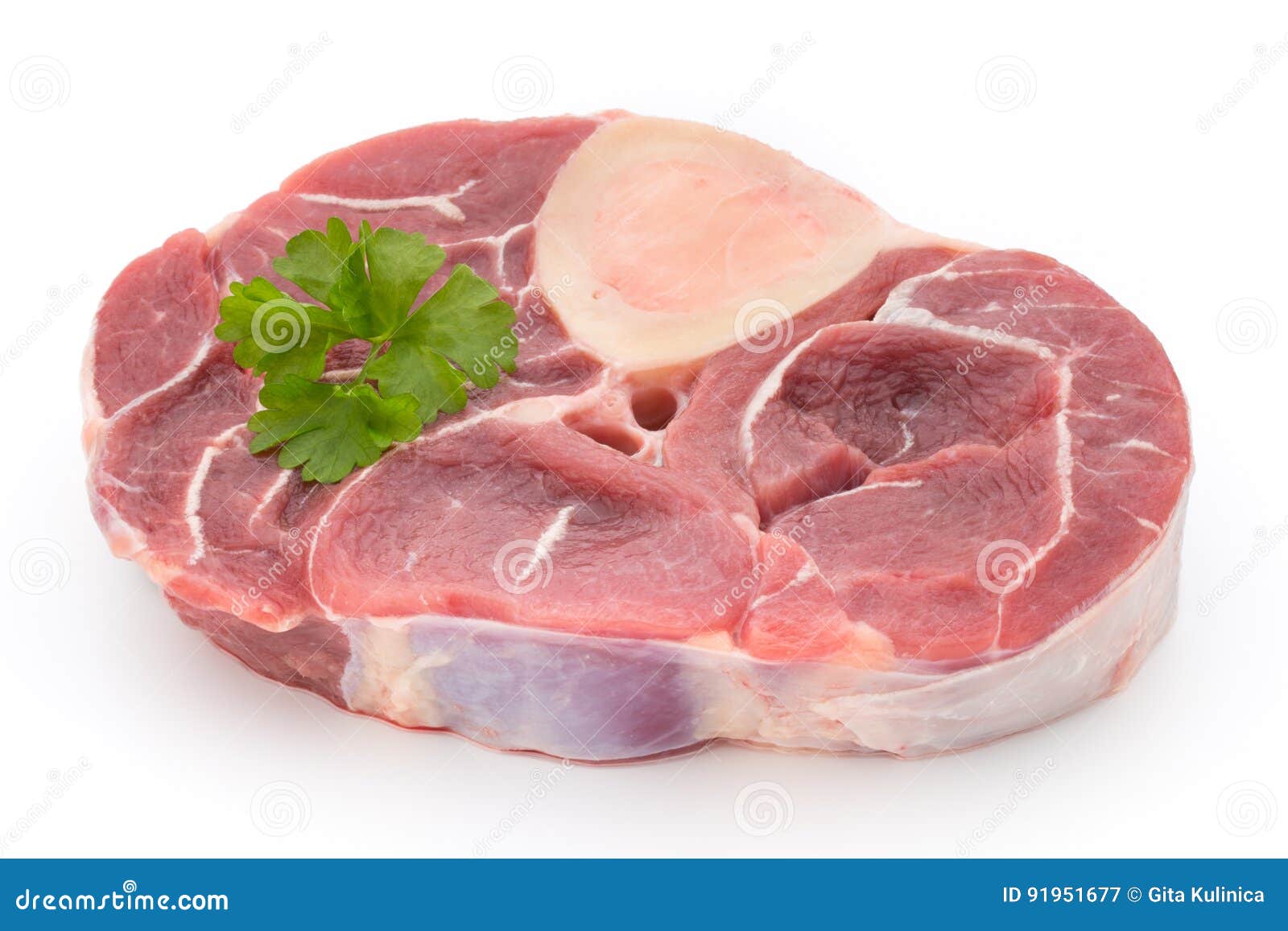 Veal Steak on the White Background. Stock Image Image of entrecote