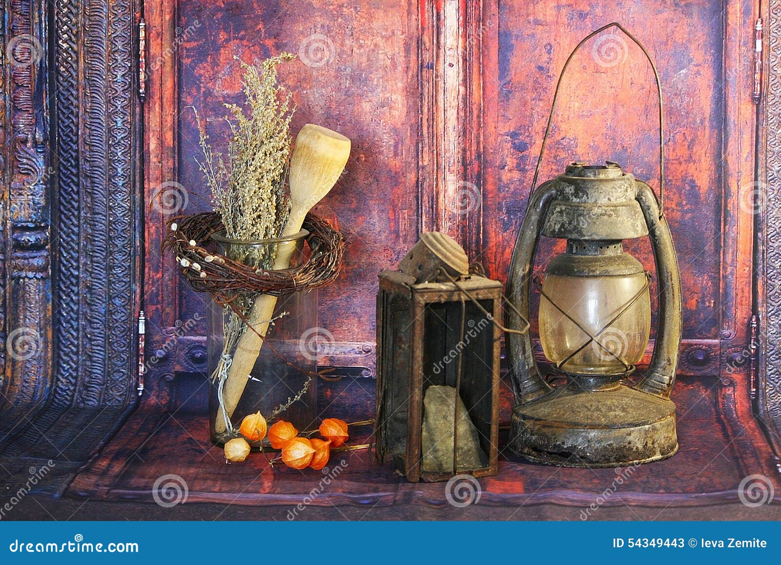 Lampada A Cherosene Vintage In Ferro - Lanterna Decorativa Blu Per Atmosfera Retro E Feste - Foto 6