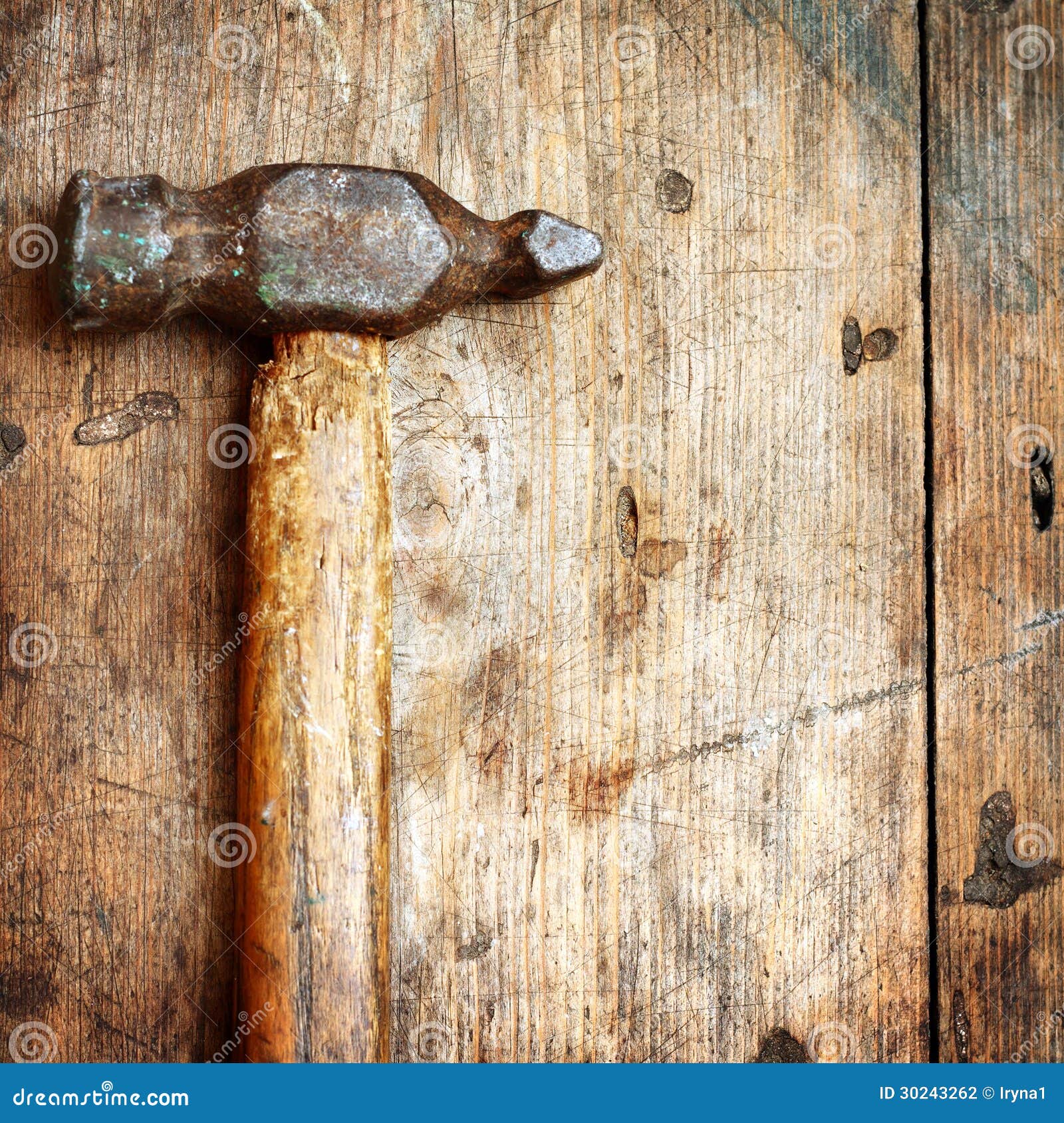 Martello Da Artigianato In Legno Di Faggio - Per Lavorazione Cuoio, Intaglio, 300g, 19.5cm - Foto 5