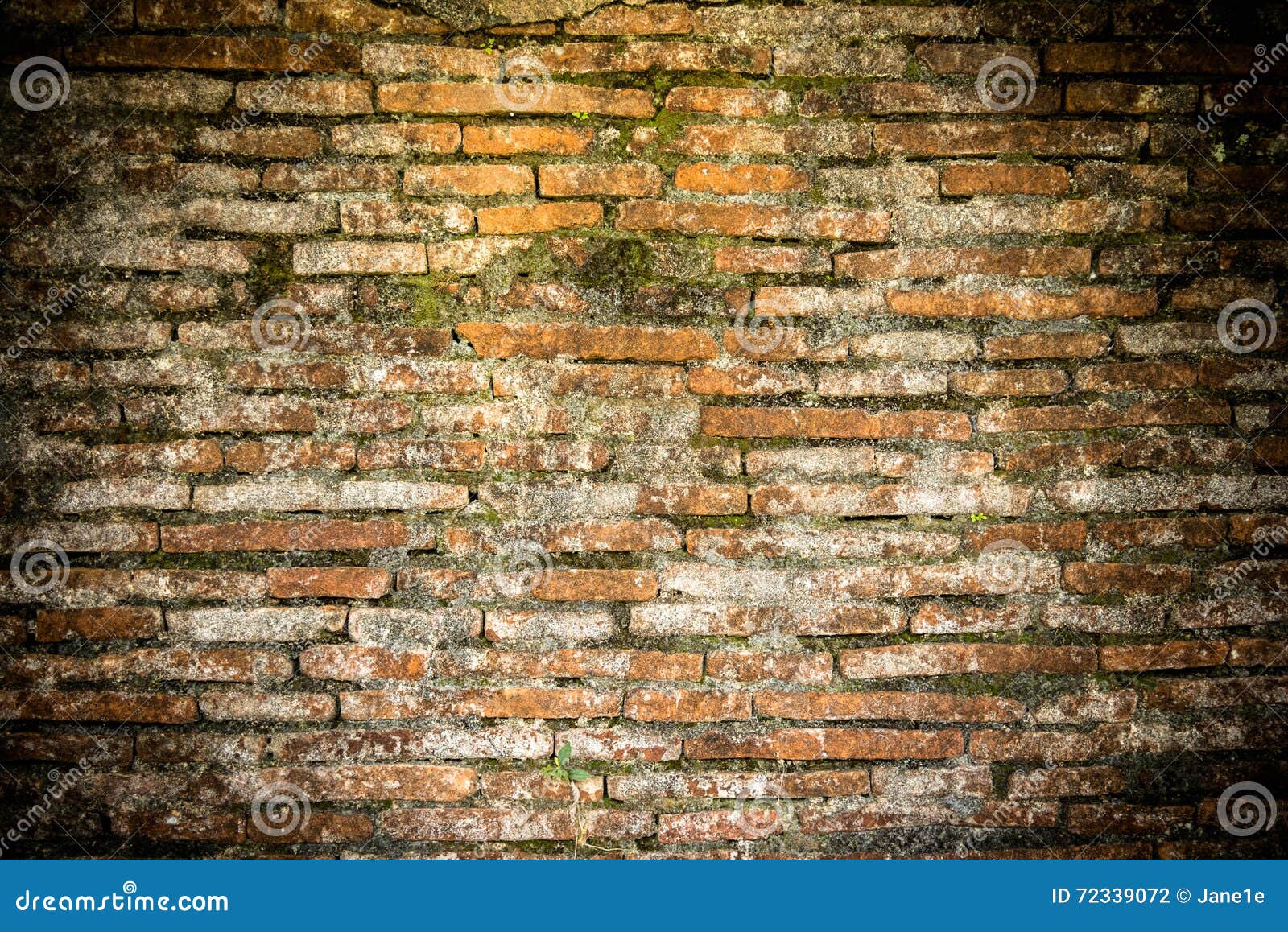 Vecchio muro di mattoni. Fondo di struttura del modello del muro di mattoni del tempio