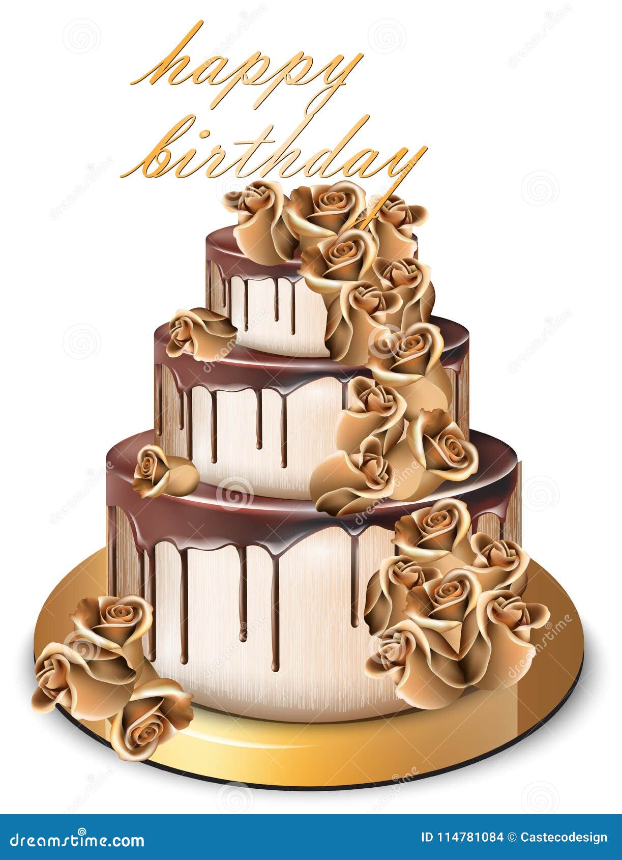 Vecteur D Or De Gateau De Joyeux Anniversaire Dessert Delicieux Avec Des Conceptions Douces De Fleurs De Roses D Or Illustration Stock Illustration Du Illustration Prime Vecteur D Or De Gateau De Joyeux Anniversaire Dessert Delicieux Avec Des Conceptions Douces De Fleurs De Roses D Or Illustration Stock Illustration Du Illustration Prime