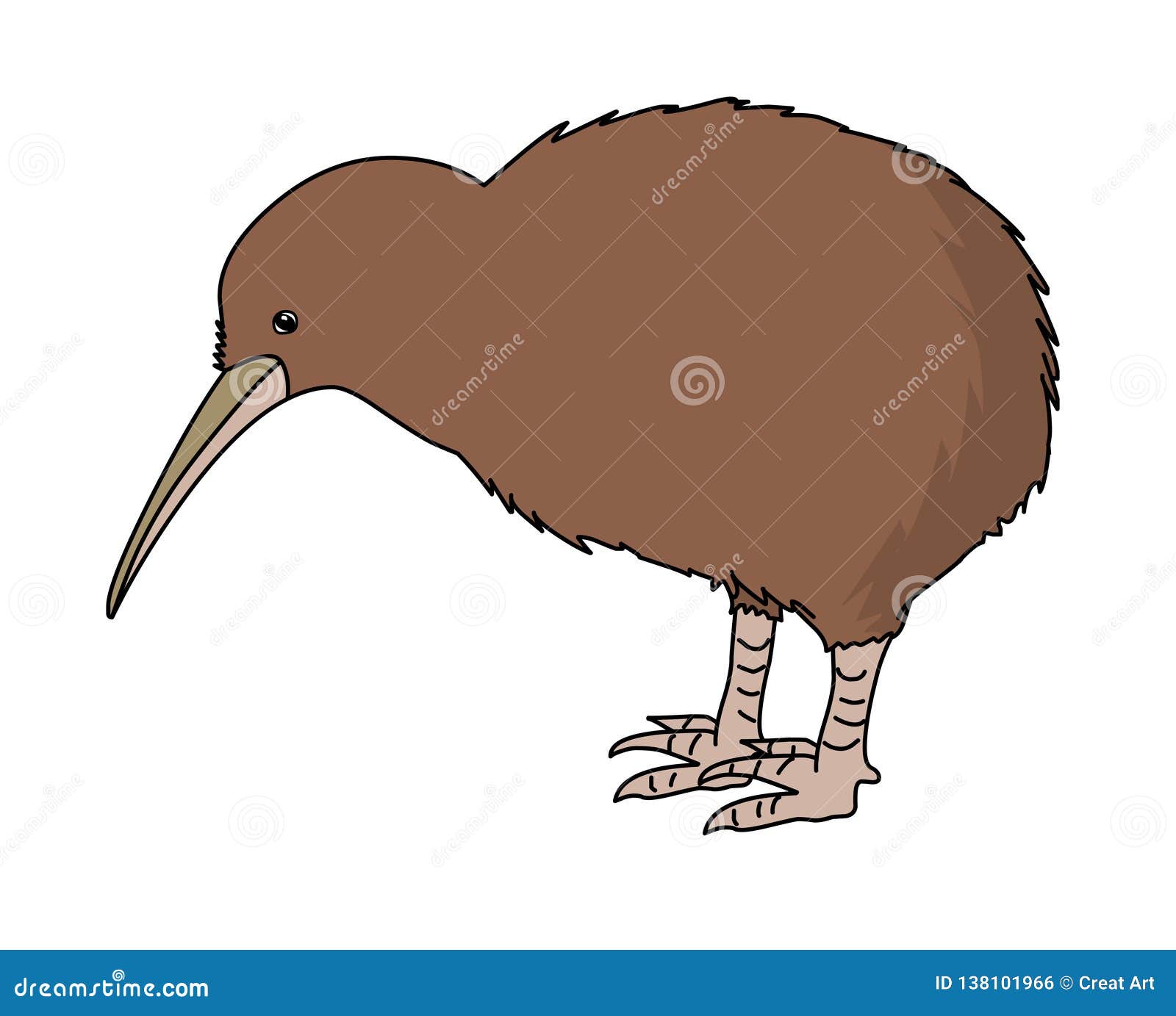 Vecteur Dillustration Doiseau De Kiwi Vecteur Dimage D