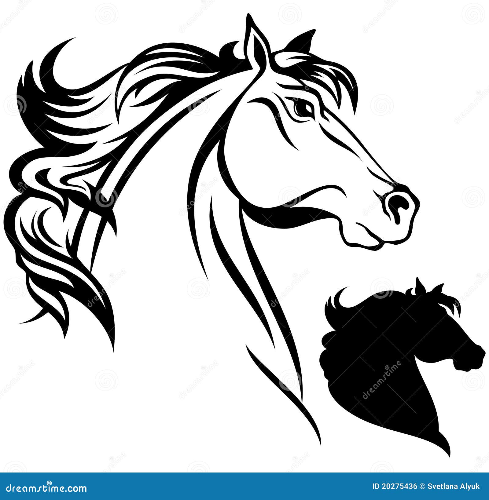 Vecteur de cheval illustration de vecteur. Illustration du cheval