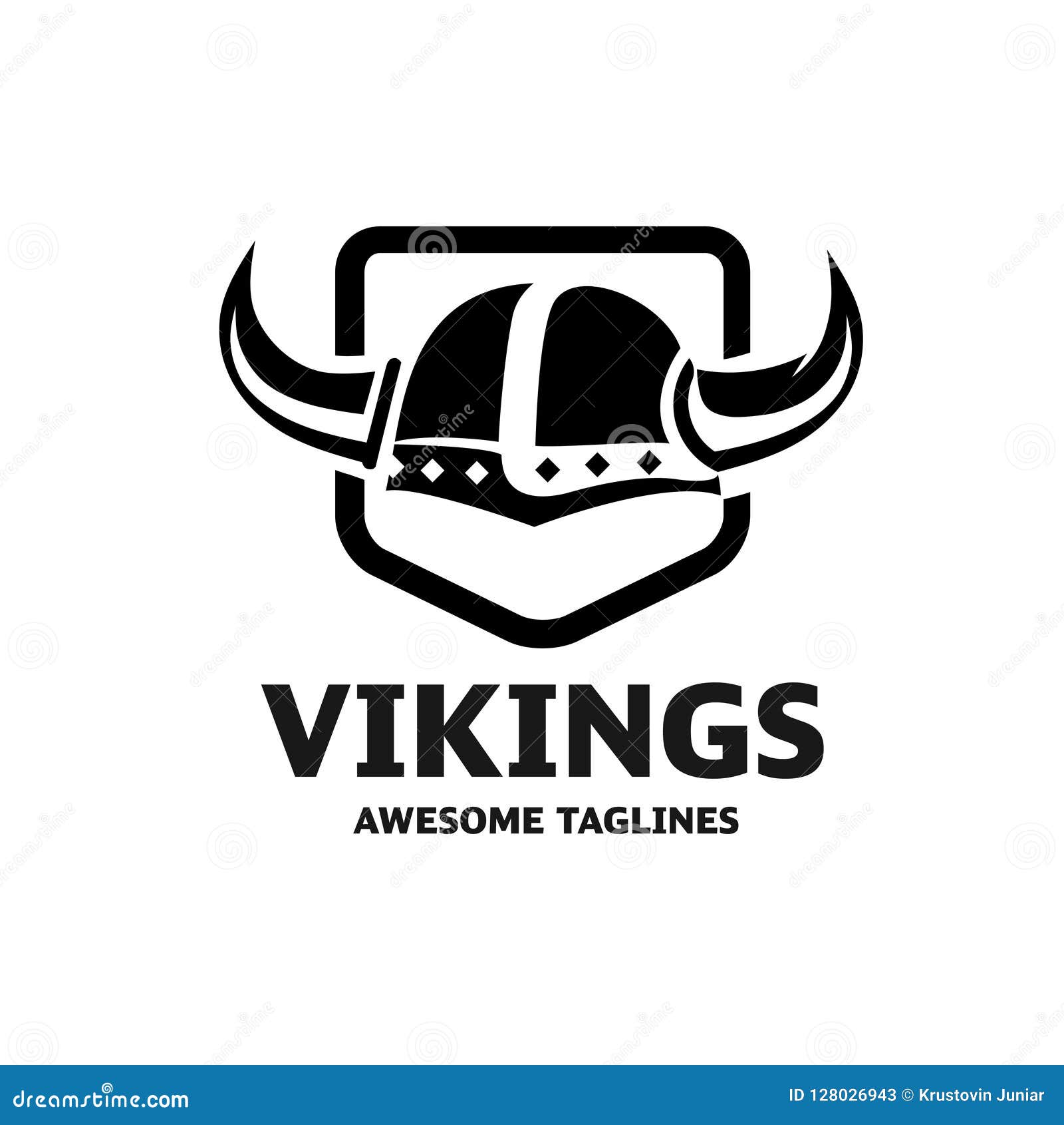 Vecteur De Logo De Casque De Viking Illustration de Vecteur - Illustration  du histoire, protection: 128026943