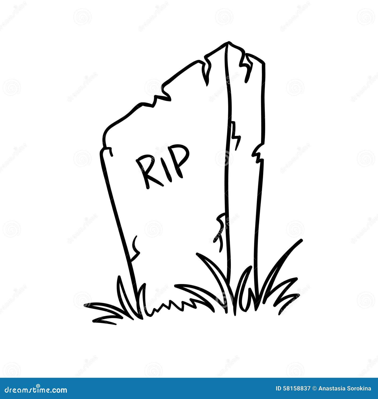 illustration stock vecteur de pierre tombale image