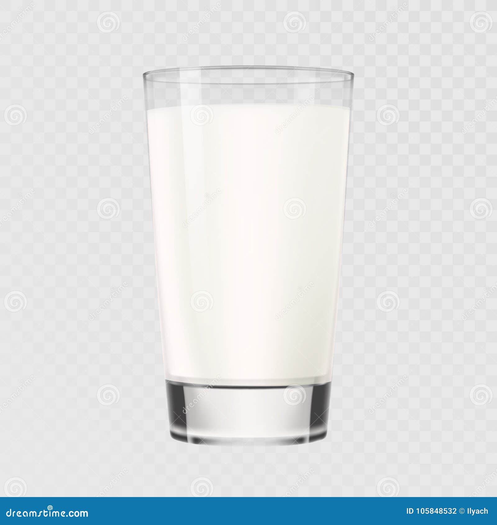 Vecteur De Tasse En Verre De Lait D Isolement Sur Le Fond Transparent Illustration De Vecteur Illustration Du Closeup Nutrition