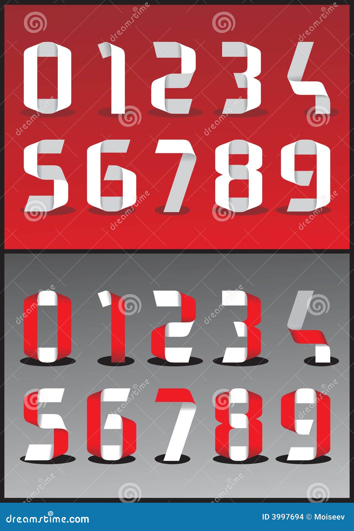 Download Vector 3D numbers stock vector. Illustration of finance - 3997694