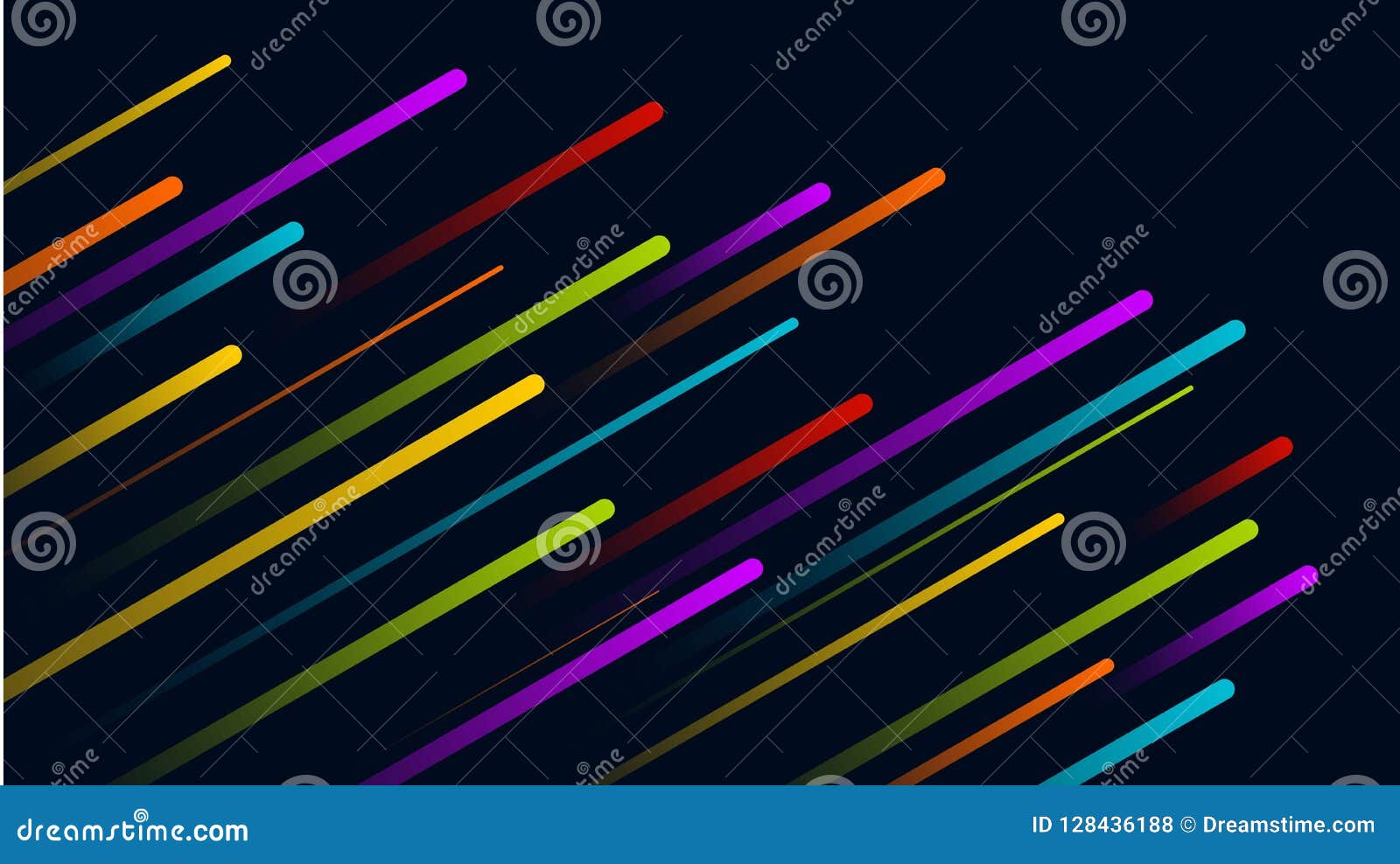 Vector Abstract Background Rainbow Beams Stock Vector