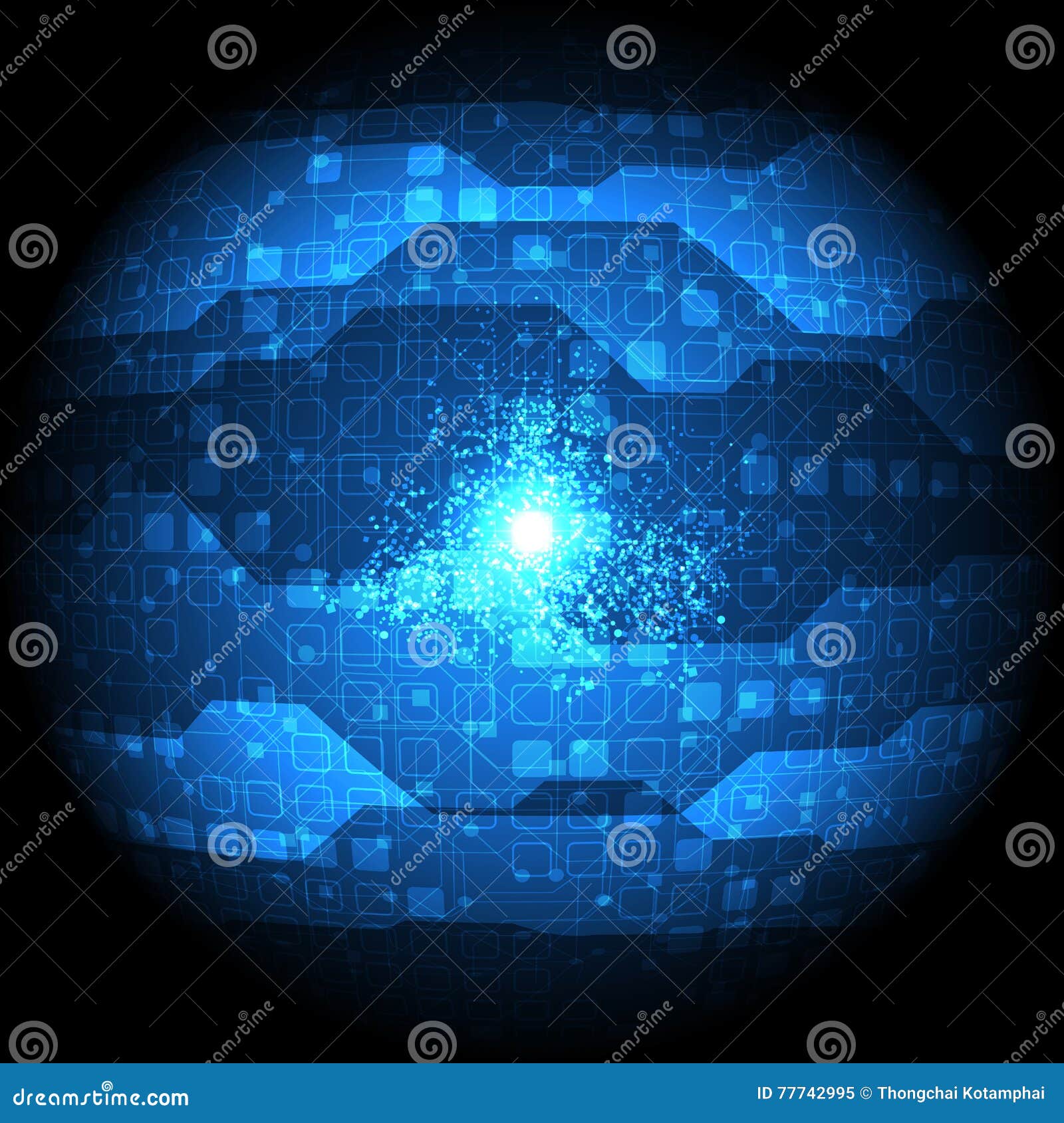 Vector Abstract Background Technology Illustration Stock Vector