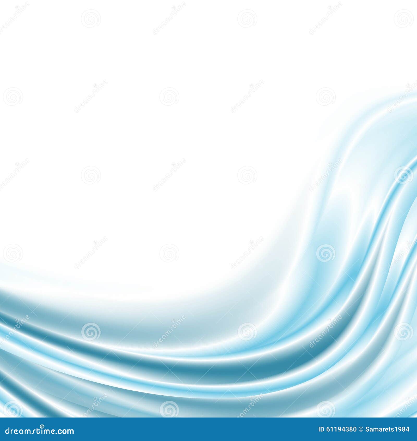 Vector Abstract Blue Wave Background Stock Vector - Illustration of