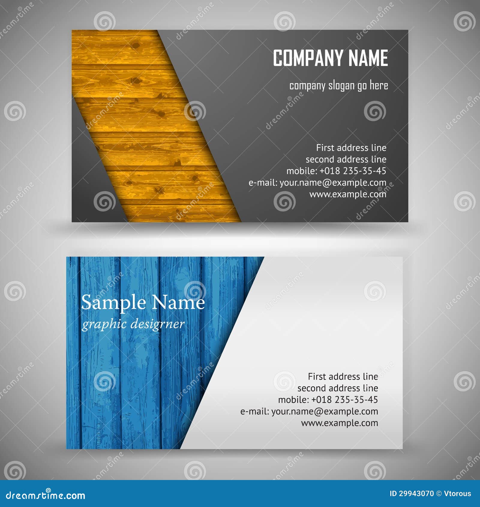 Business Card Set stock vector. Image of template, modern Business Card Set stock vector. Image of template, modern