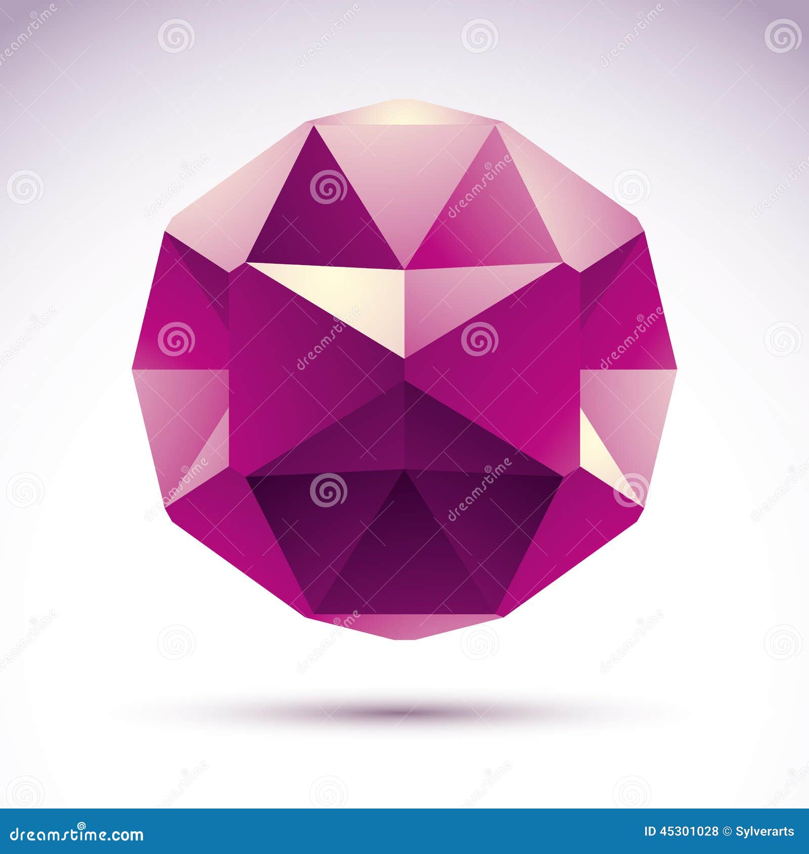Vector Abstract 3D Object, Design Element, Technology Stock Vector - Illustration of design ...