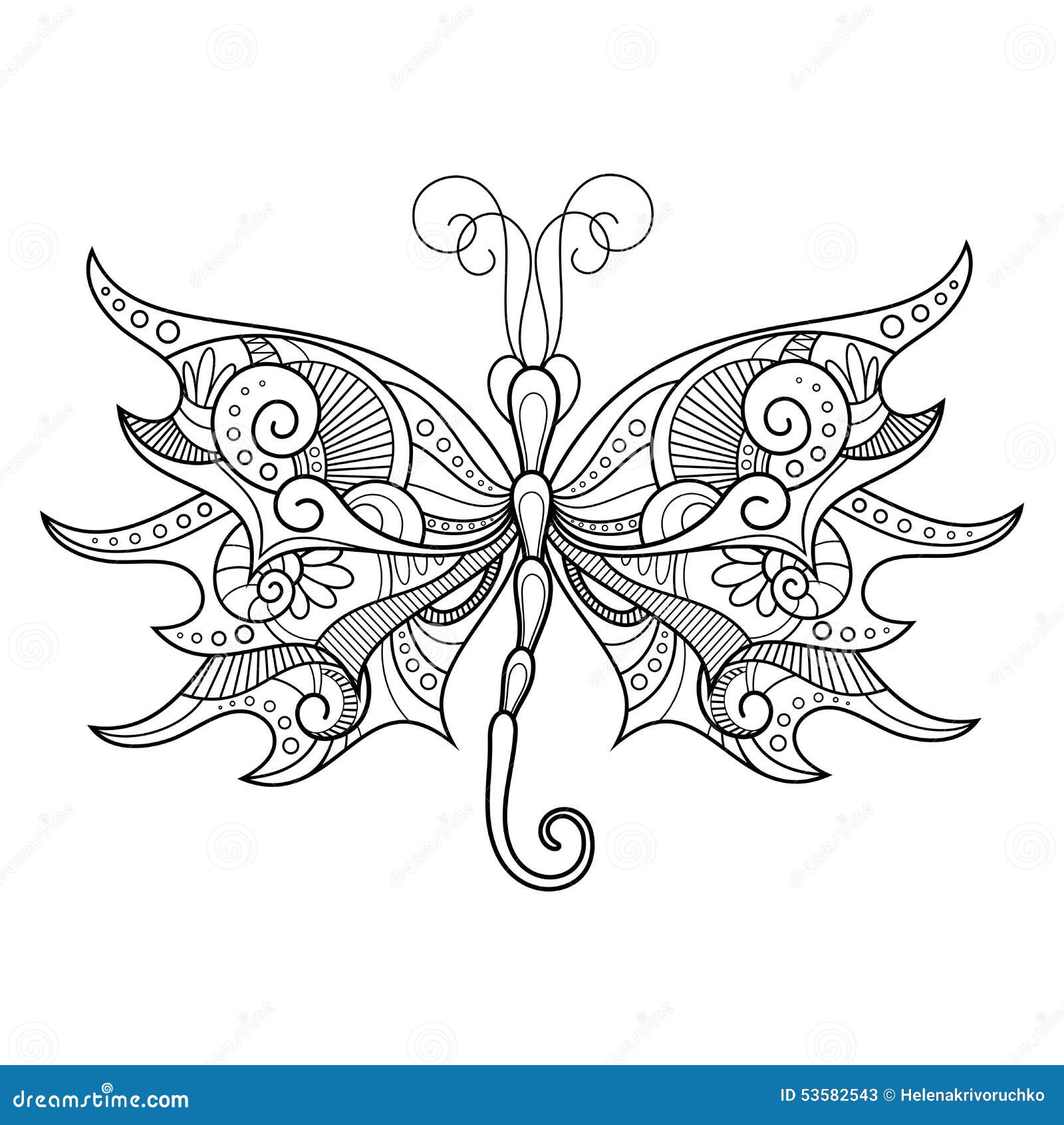 Download Vector Abstract Dragonfly On White Background Stock Vector ...