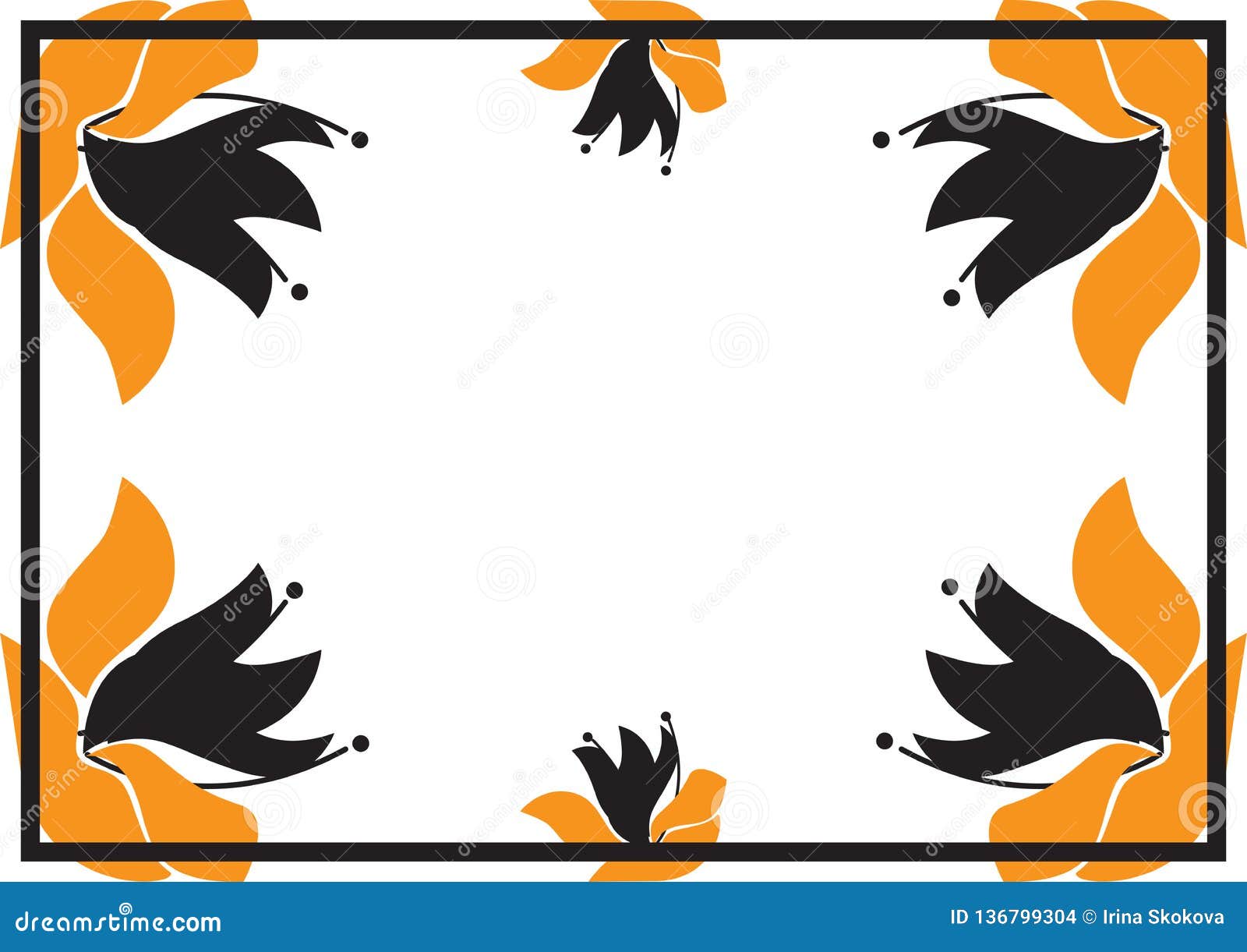 Vector Abstract Flower Frame Graphic Simple Illustration Stock Vector Abstract Flower Frame Graphic Simple Illustration Stock