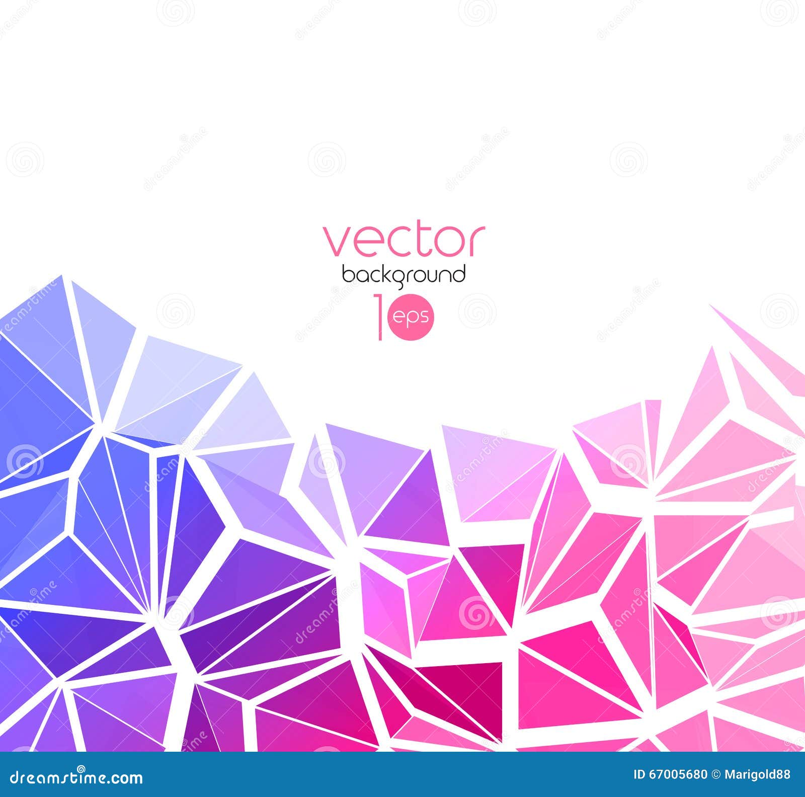 Vector abstract geometric background with triangle. Vector color abstract geometric banner with triangle.