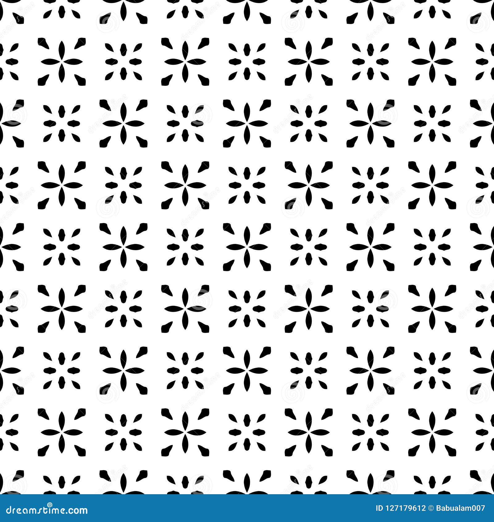 black and white  abstract seamless pattern with grid, diamond s, stars, rhombuses, lattice, repeat tiles