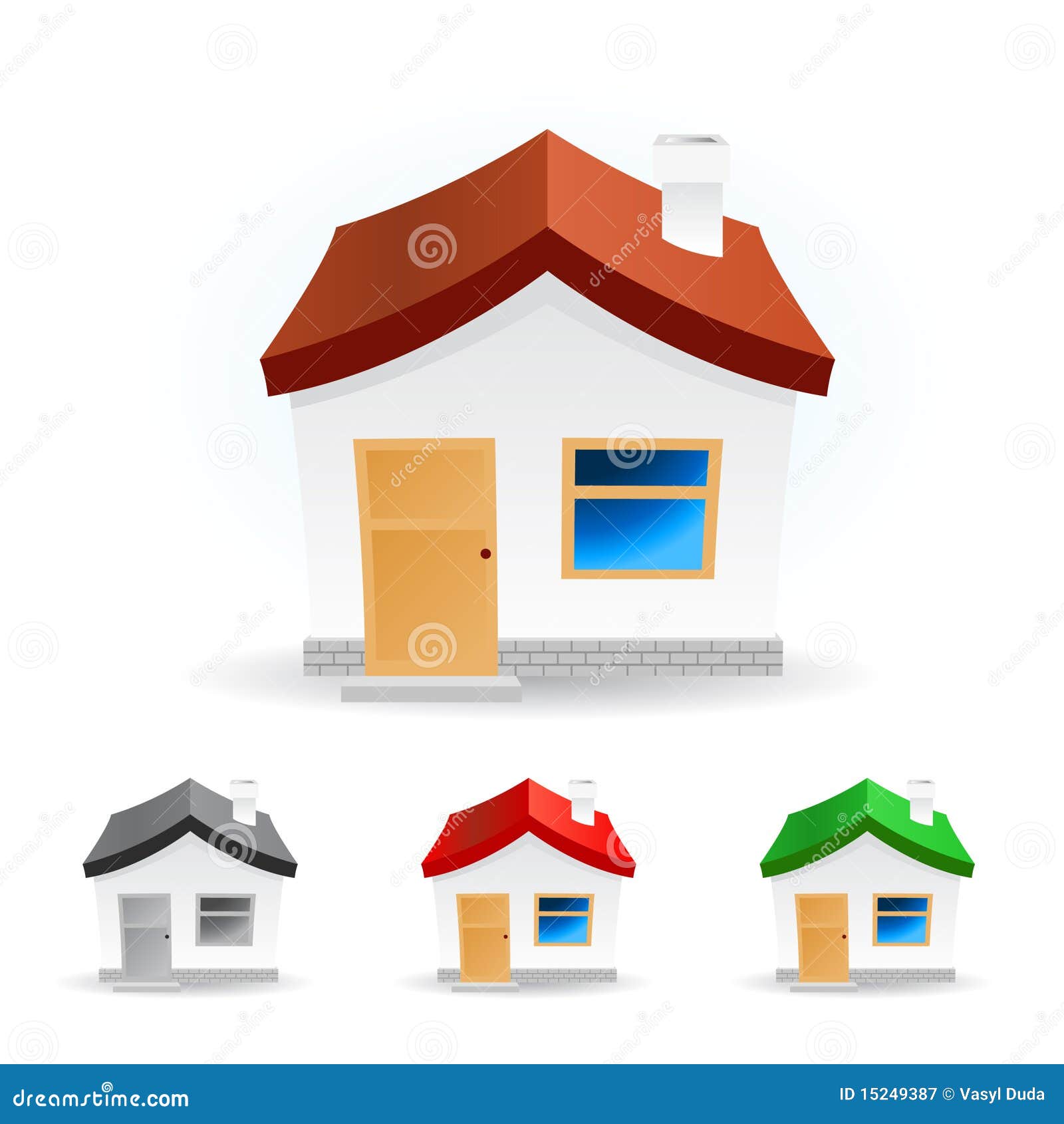 Vector abstract house stock vector. Illustration of gate 15249387