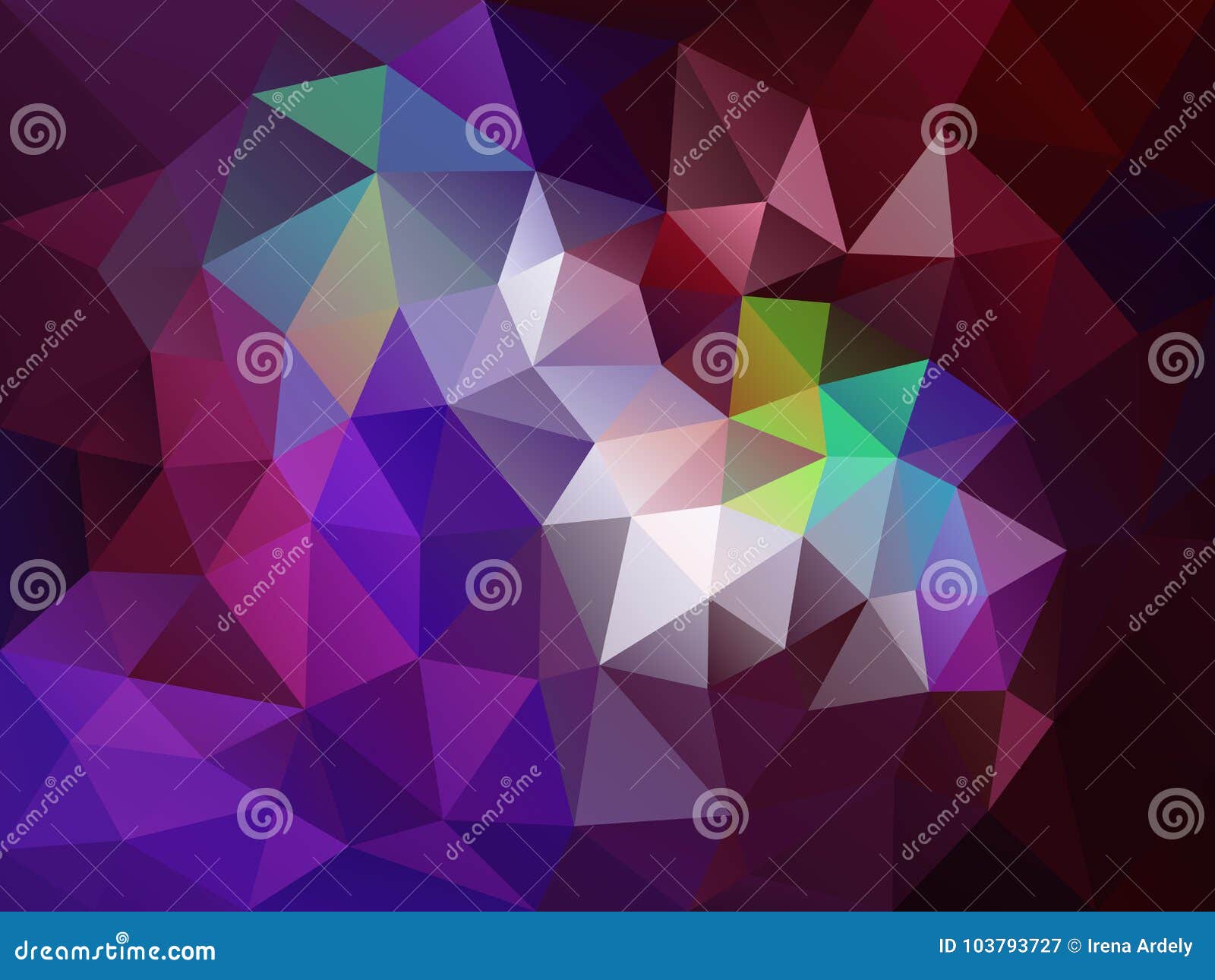 Vector Irregular Polygon Background With A Triangle Pattern