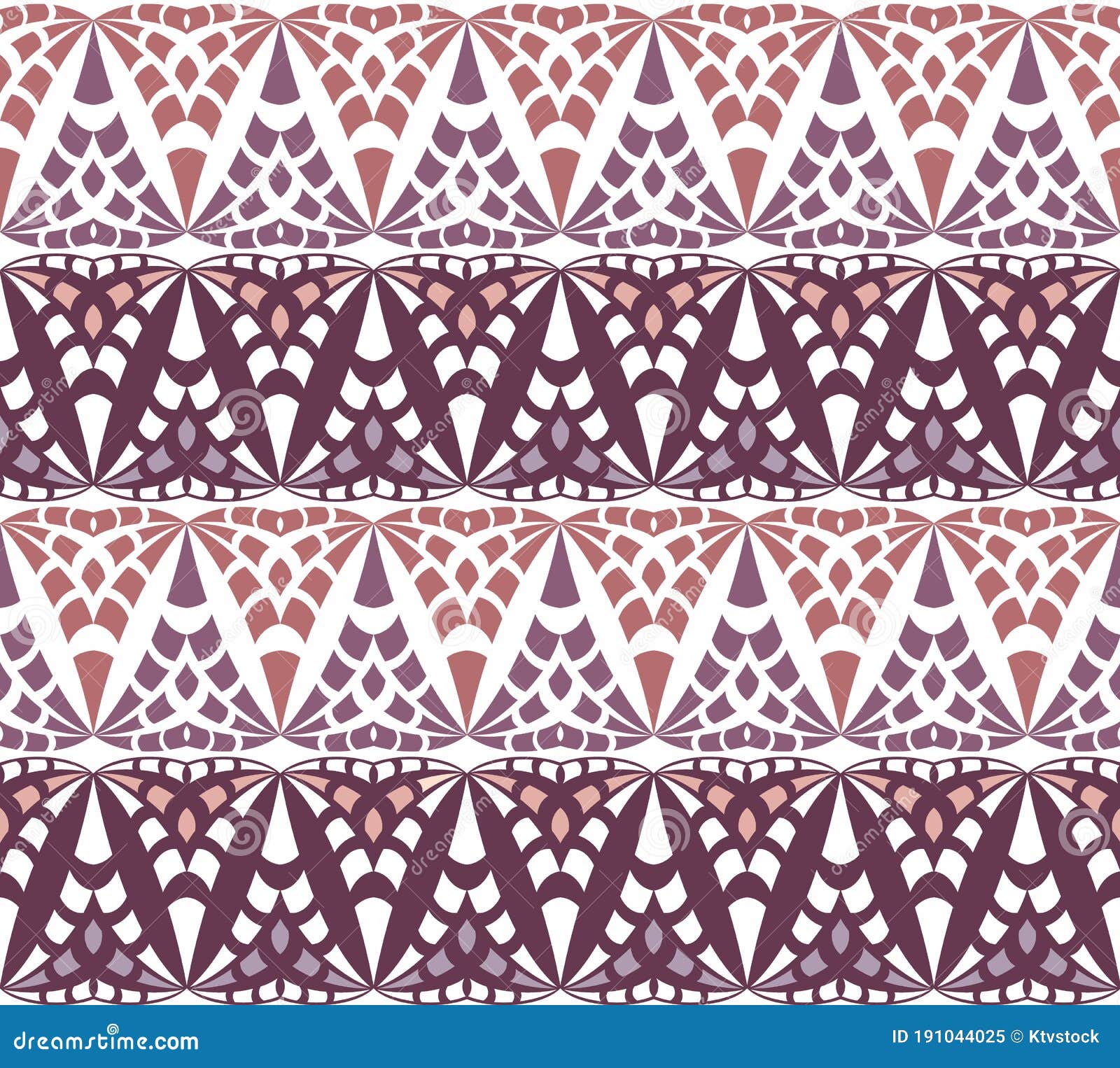 Vector Abstract Lace Hand Drawn Seamless Pattern Stock Vector ...