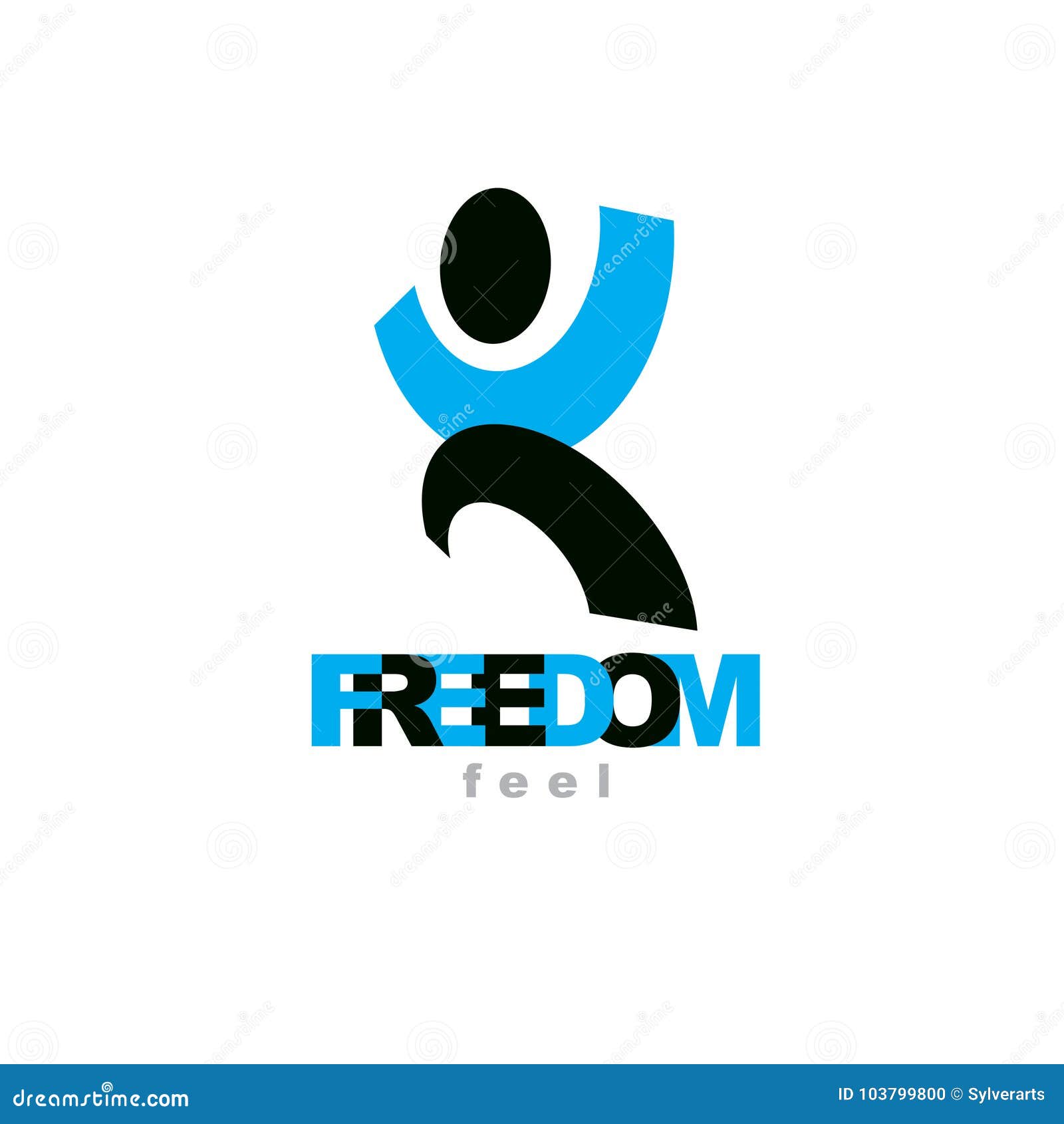  abstract man with raised hands up. successful business p
