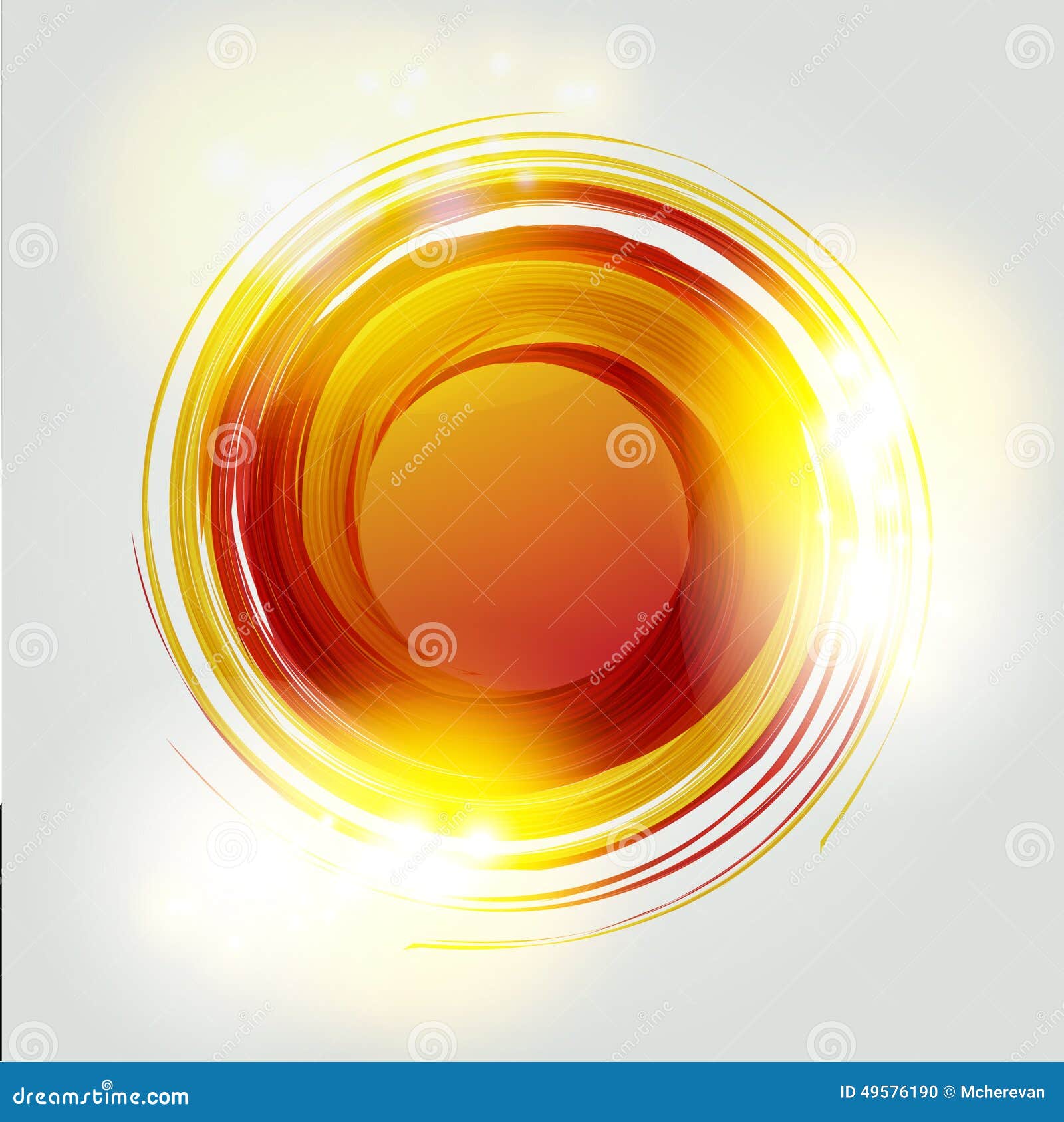 Vector Abstract Orange Circle. Logo Design Template . Stock