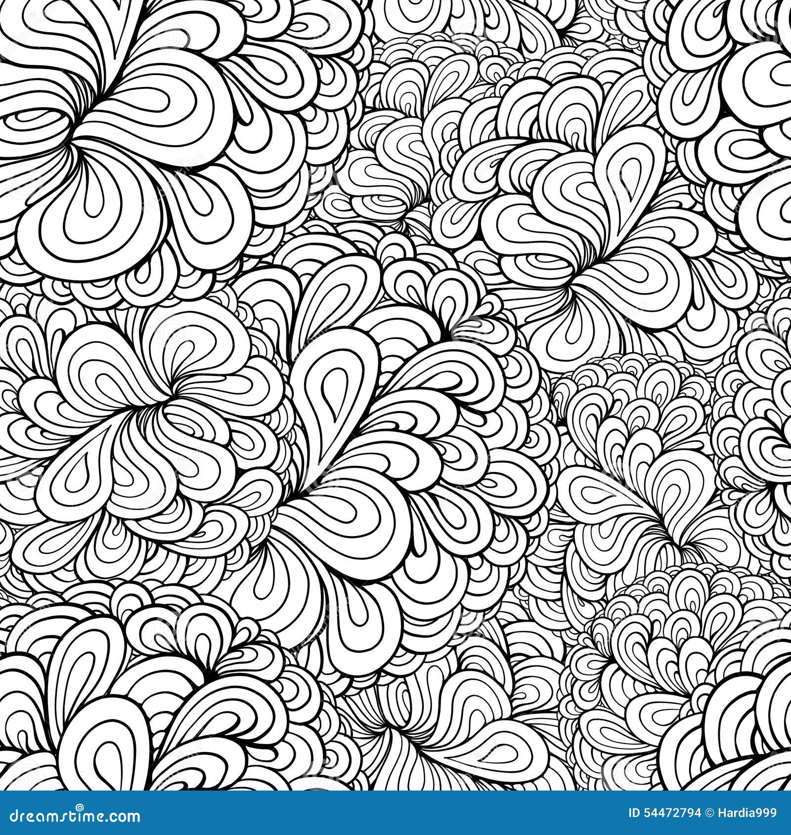 Vector Abstract Plant Seamless Pattern Stock Illustration ...