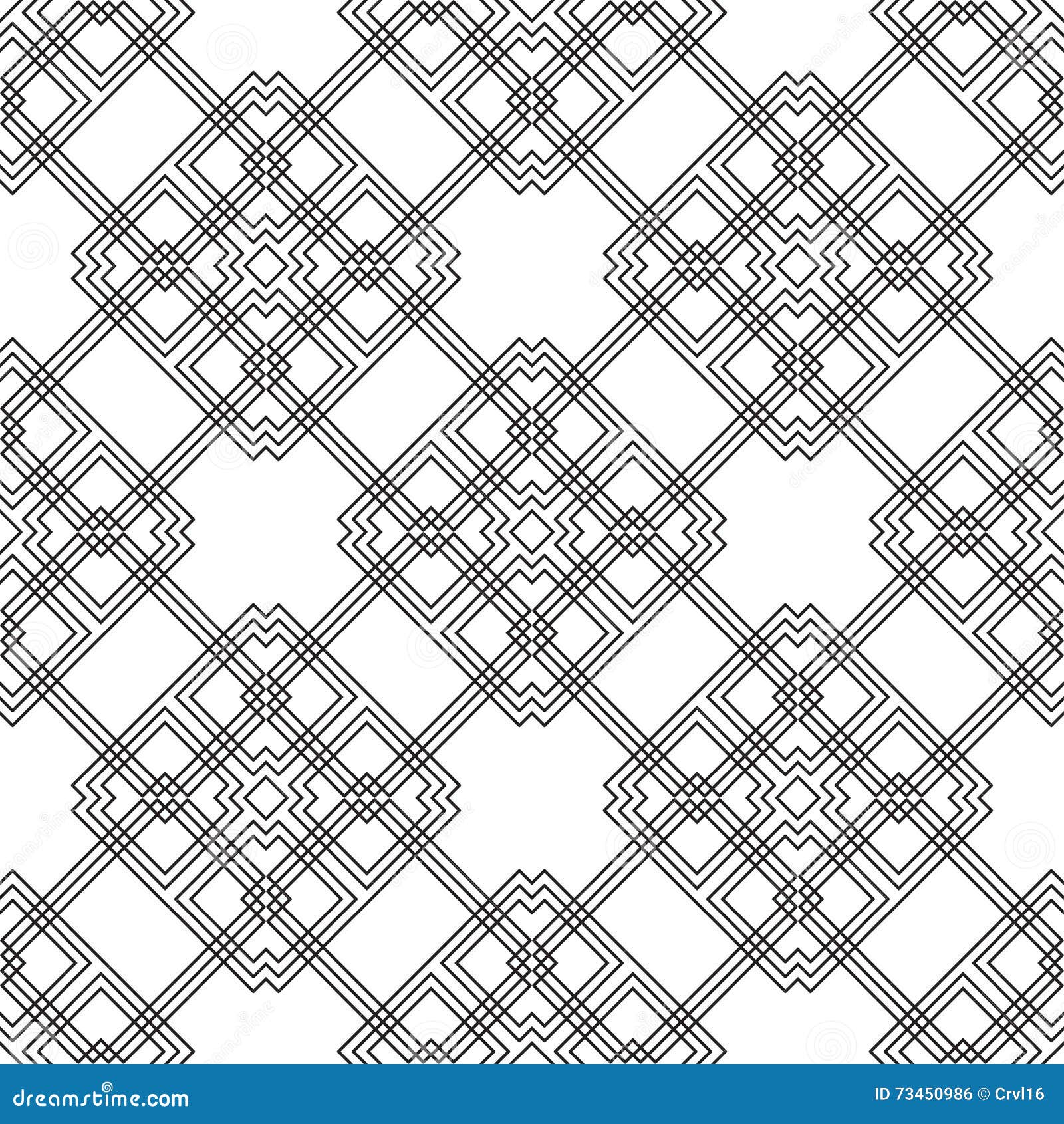 Vector Abstract Seamless Geometric Islamic Wallpaper. Stock Vector ...