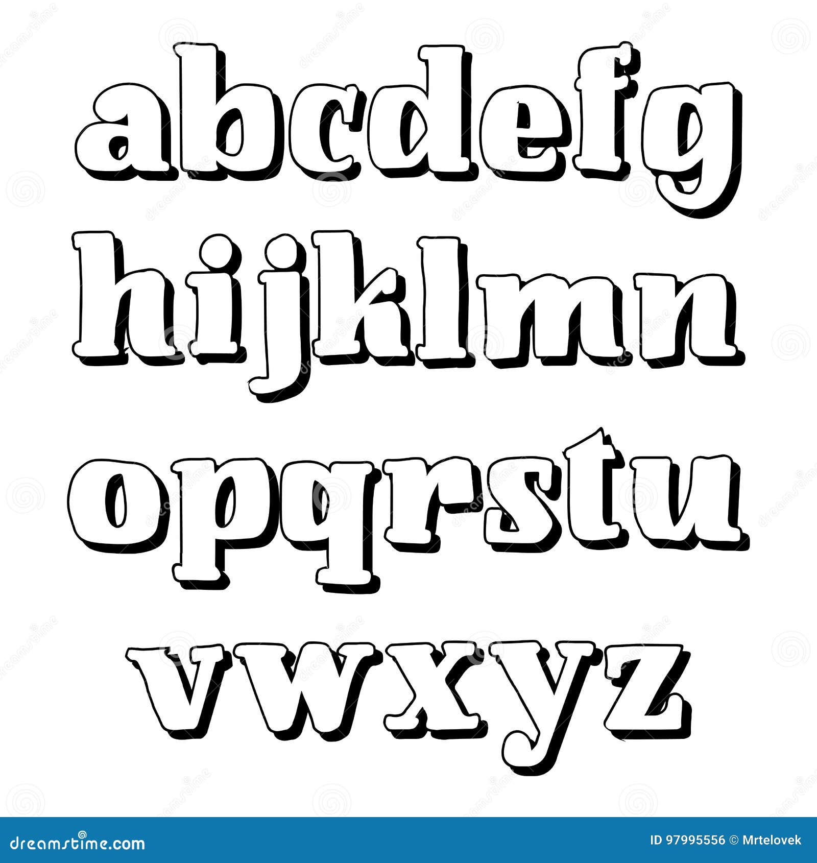 Vector Alphabet Calligraphic Font Unique Custom Characters Hand Lettering For Designs Logos Badges Postcards Stock Vector Illustration Of Swirl Graffiti 97995556