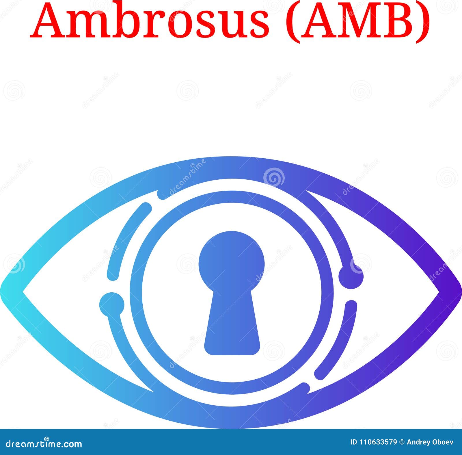 Vector Ambrosus AMB logo stock vector. Illustration of crypto - 110633579