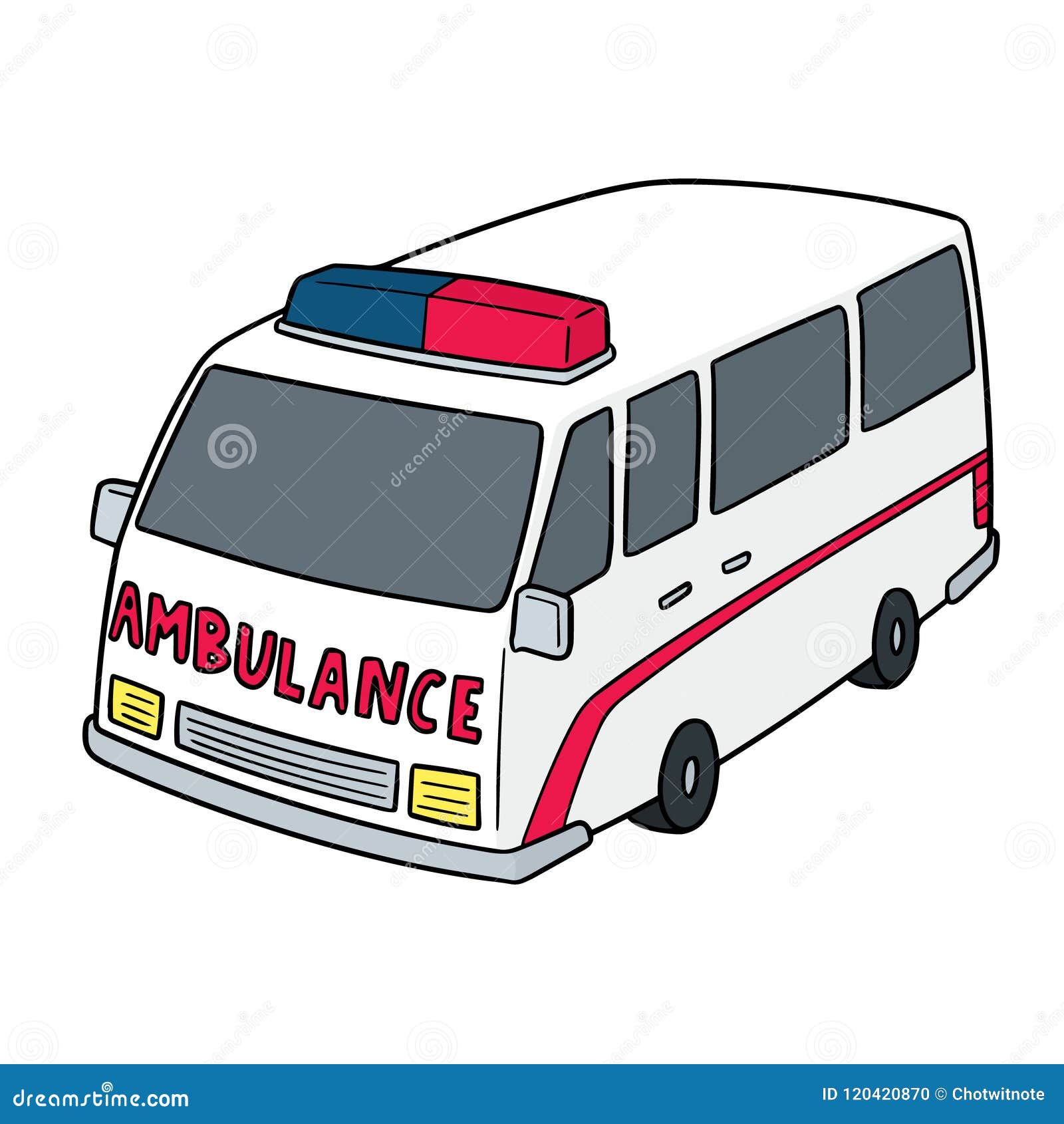 Vector of ambulance stock vector. Illustration of cute - 120420870 Vector of ambulance stock vector. Illustration of cute - 120420870