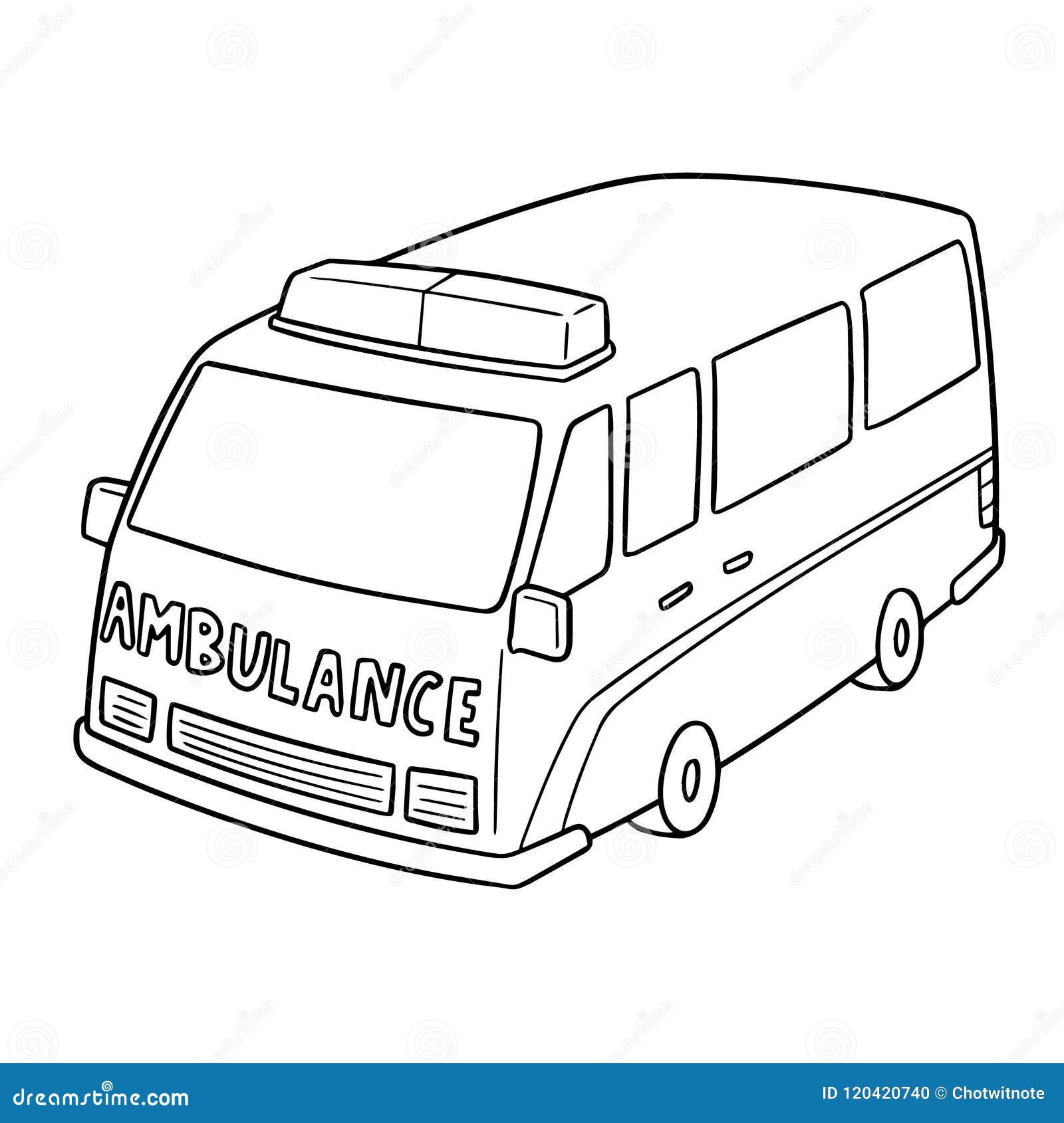 Vector of ambulance stock vector. Illustration of illustrate - 120420740