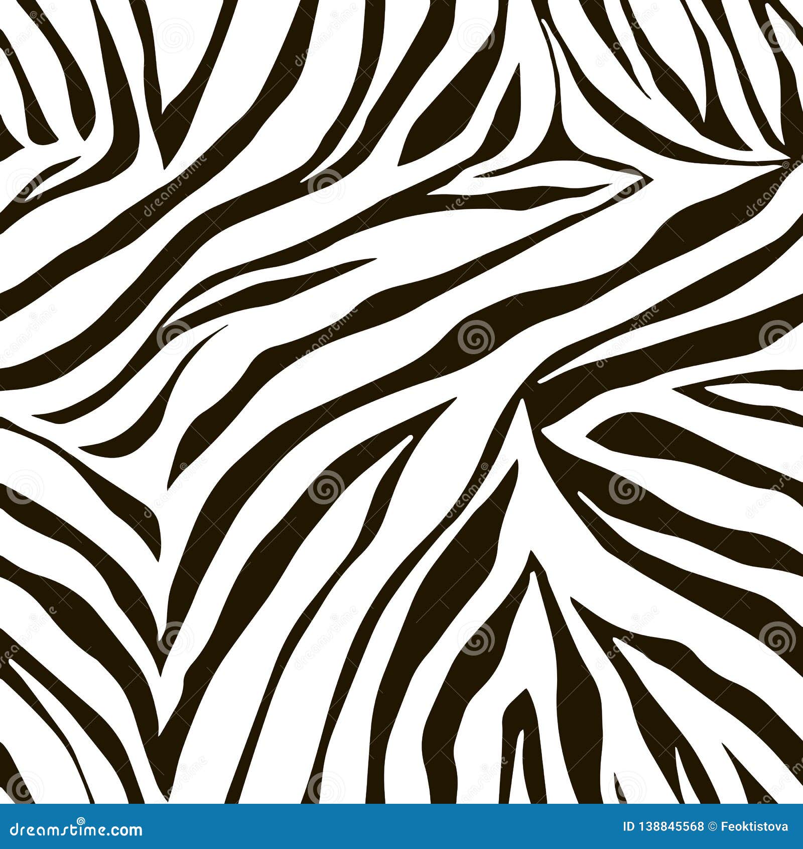 Download Vector Animal Print. Zebra Ornament. Seamless Pattern Stock Vector - Illustration of brush ...