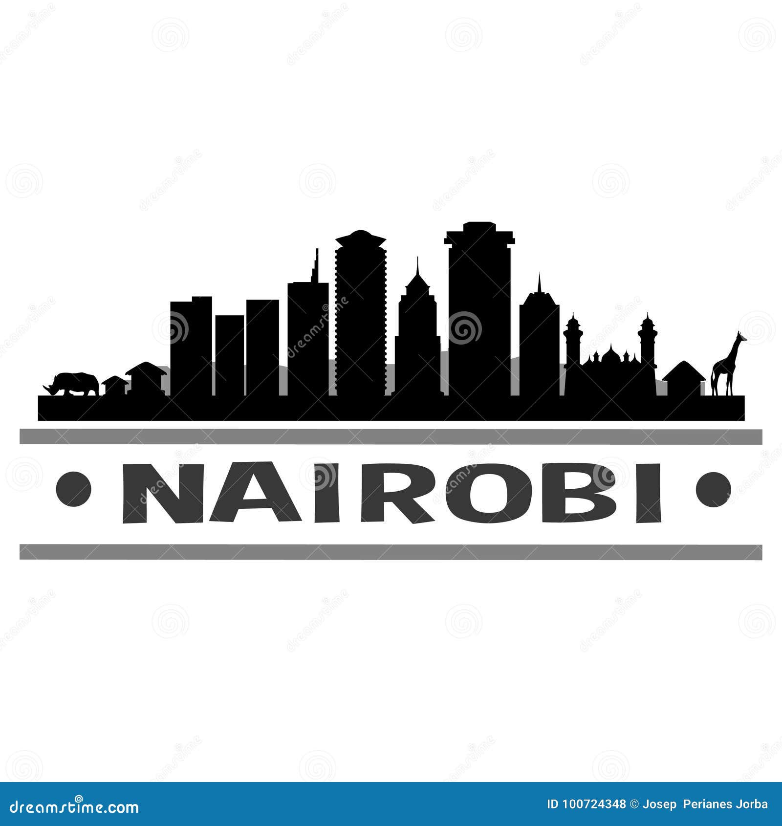 Diseño De Arte Vectorial Del Icono De La Ciudad De Nairobi Ilustración del  Vector - Ilustración de famoso, financiero: 100724348, image size:1600x1690