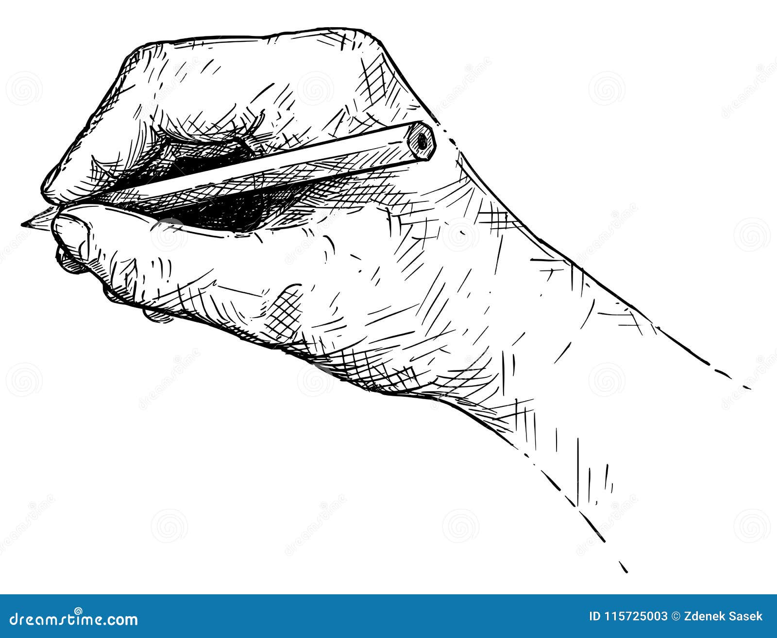  artistic  or drawing of hand writing or sketching with pencil