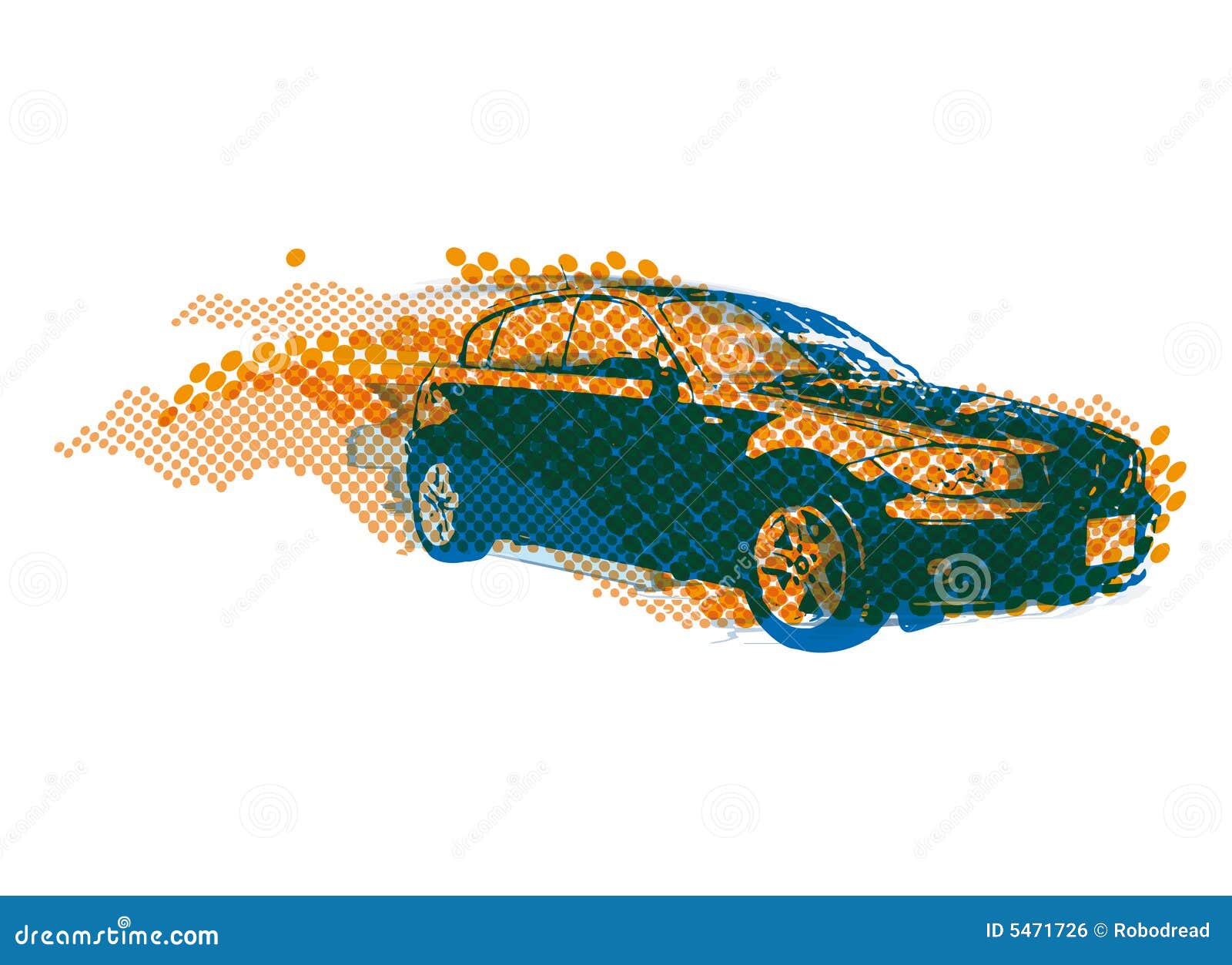 Vector auto vector illustratie. Illustratie bestaande uit aandrijving