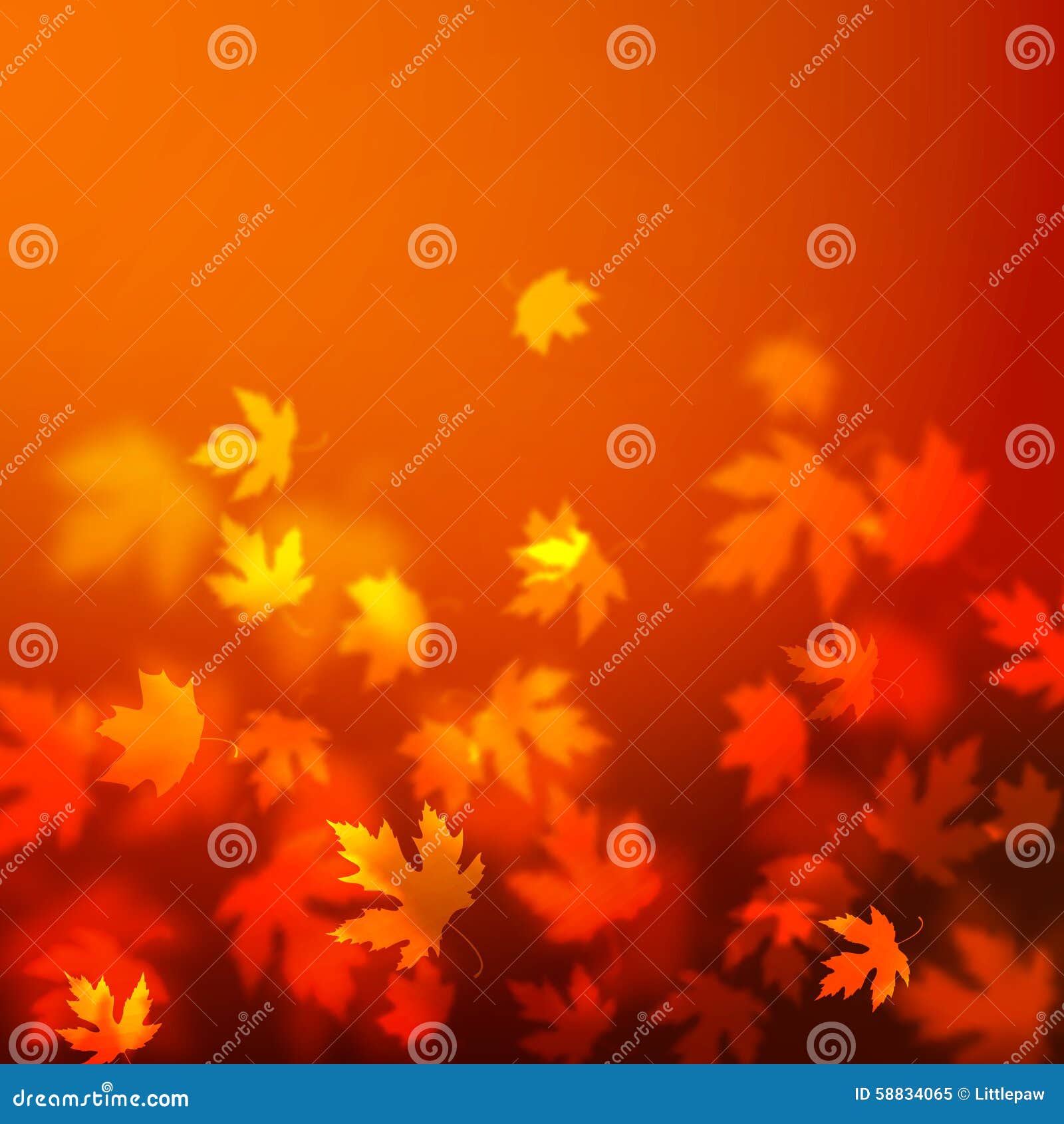  autumn leaves background , unfocused blurred red maple leaves backdrop